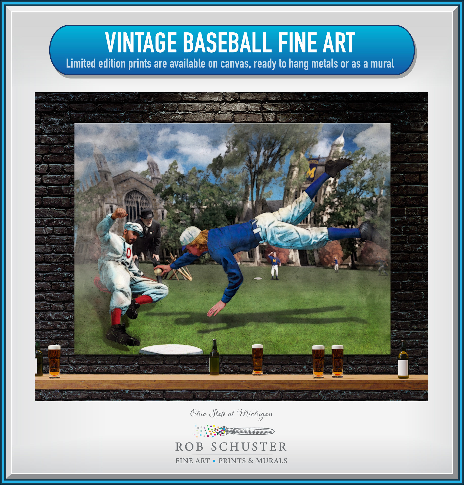 Vintage Baseball "Ohio State at Michigan"