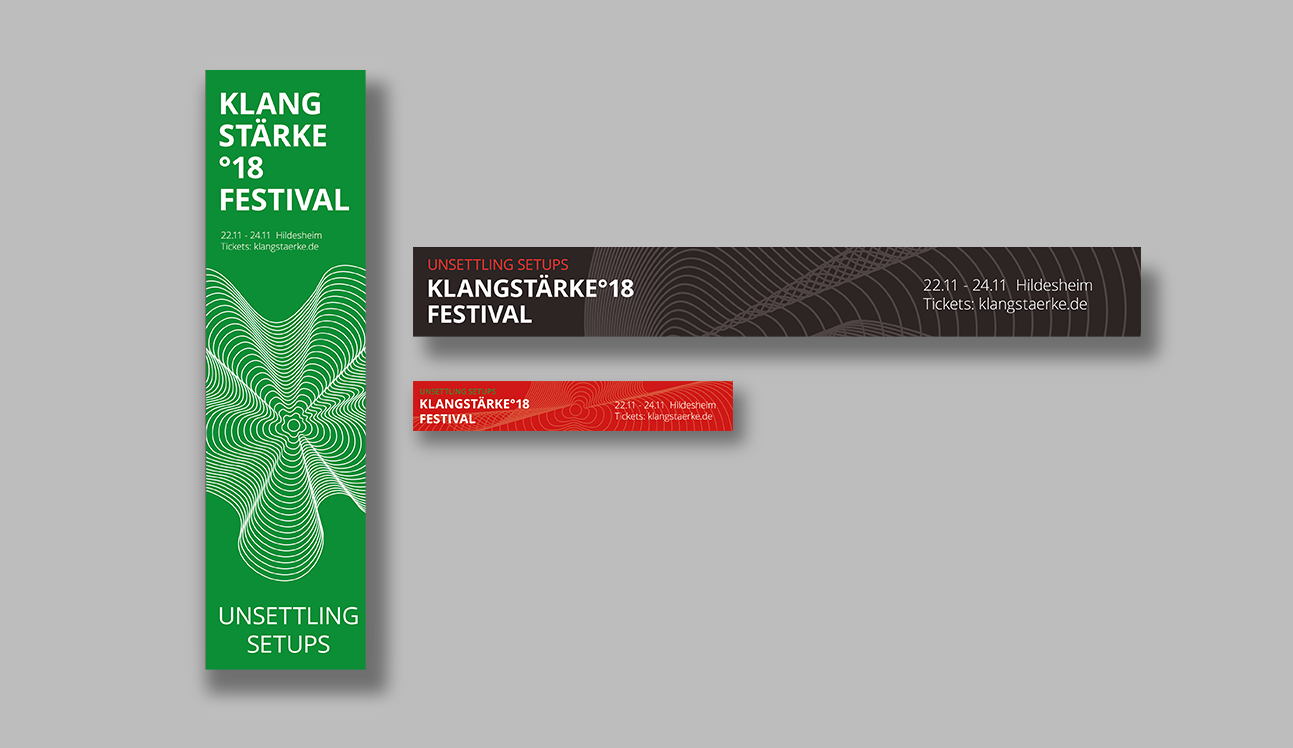 Online Banner für das Klangstärke Festival
