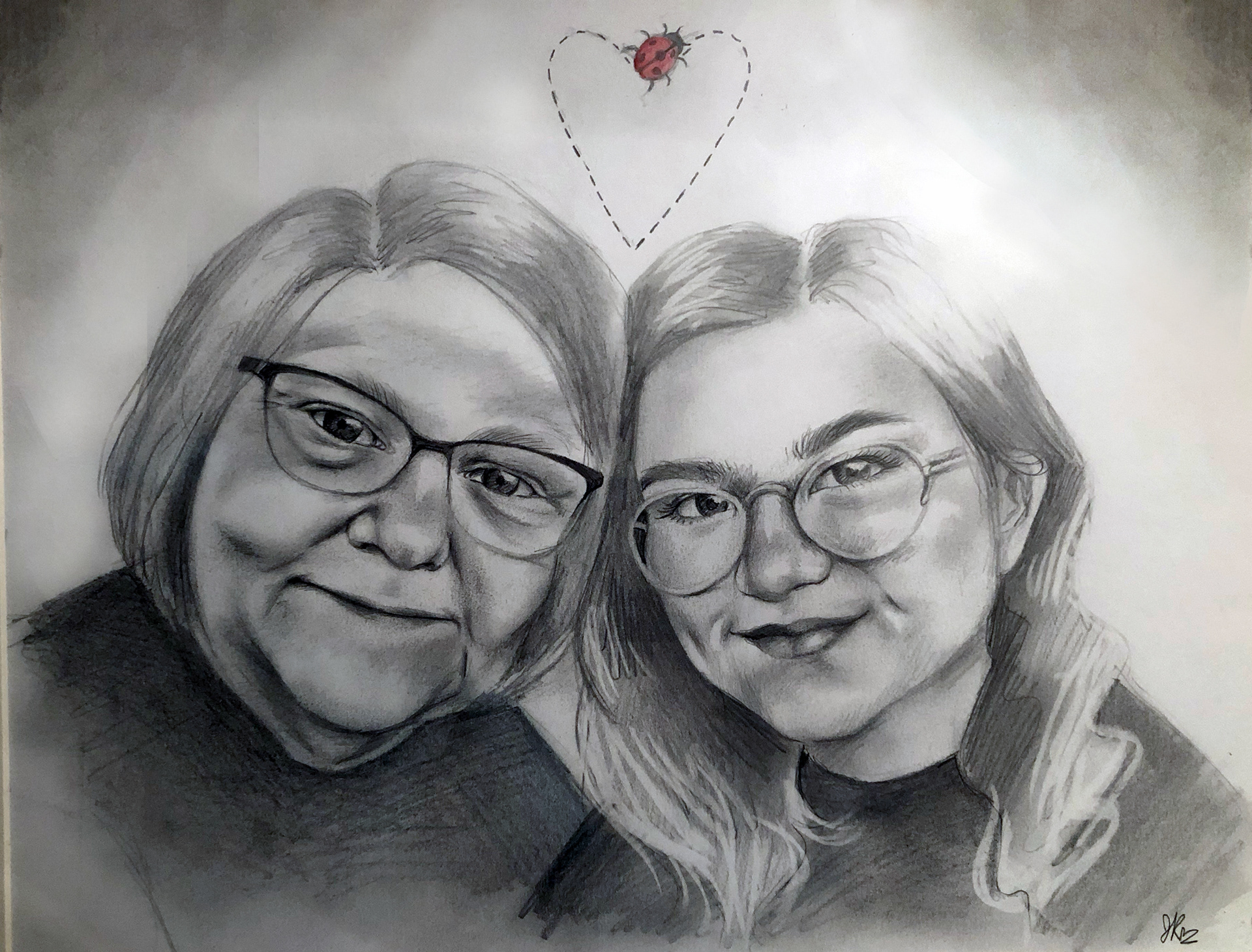 "Grandma and I" Graphite 