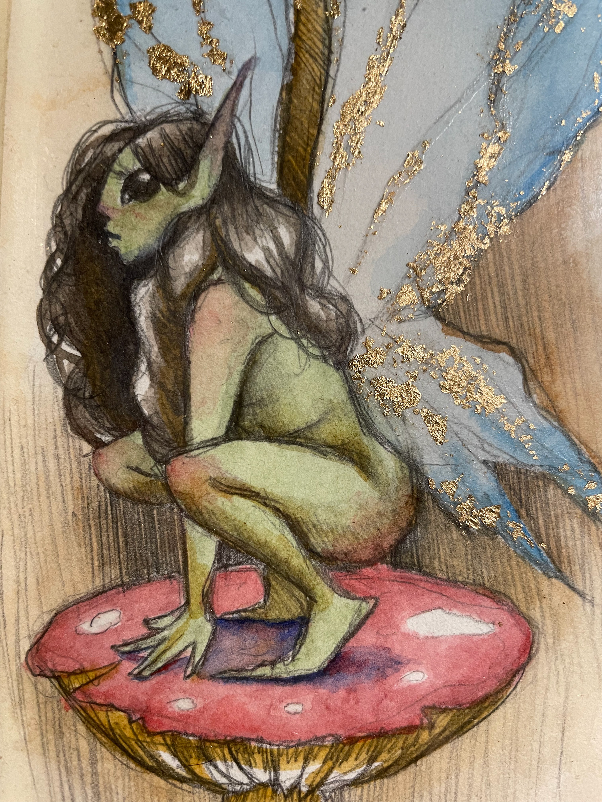 "Gilded in Gold closeup"