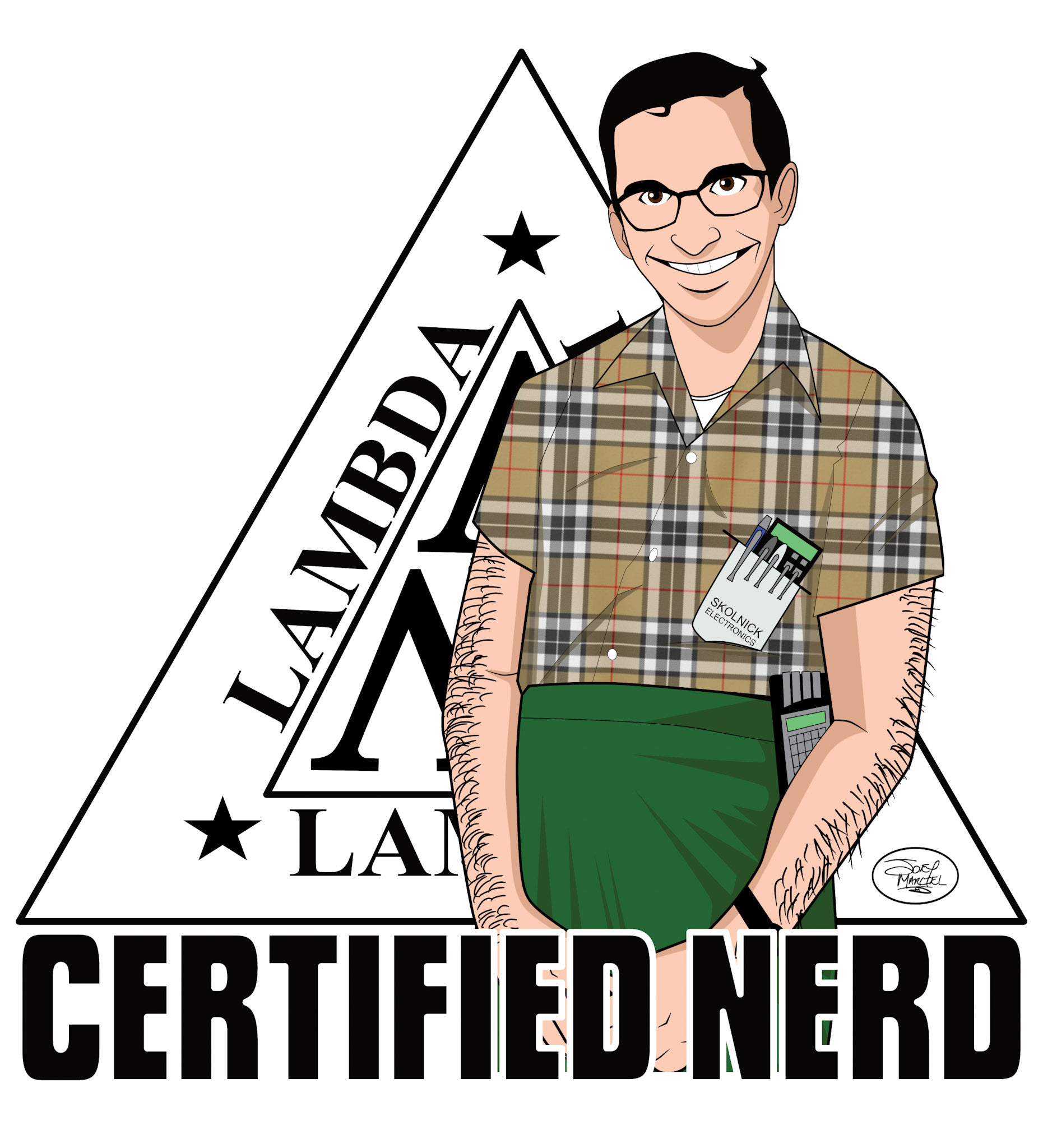 Design inspired by the Revenge of the Nerds. Drawn in Procreate and completed in Affinity Designer.