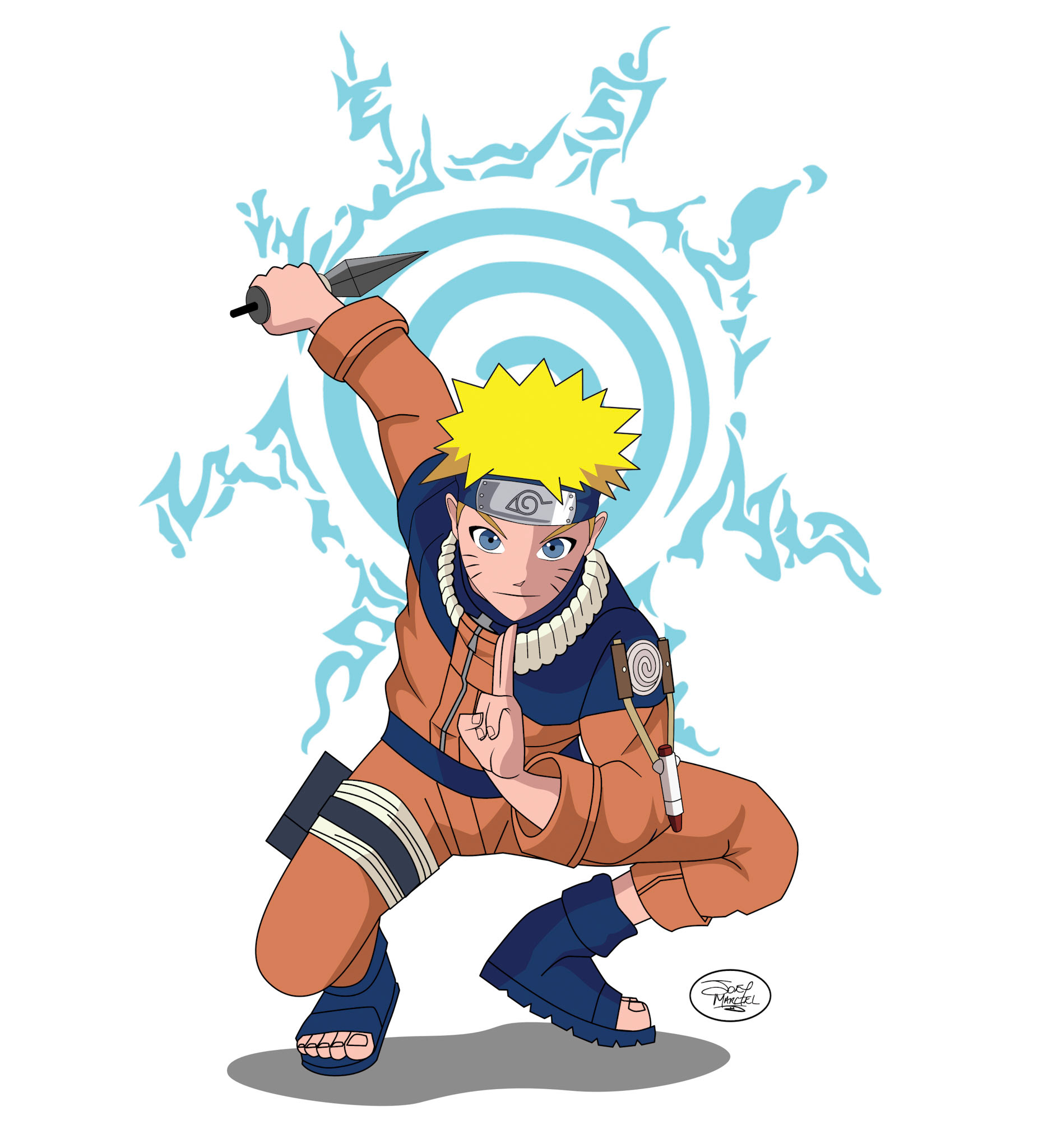 Design inspired by Naruto. Drawn in Procreate and completed in Affinity Designer.