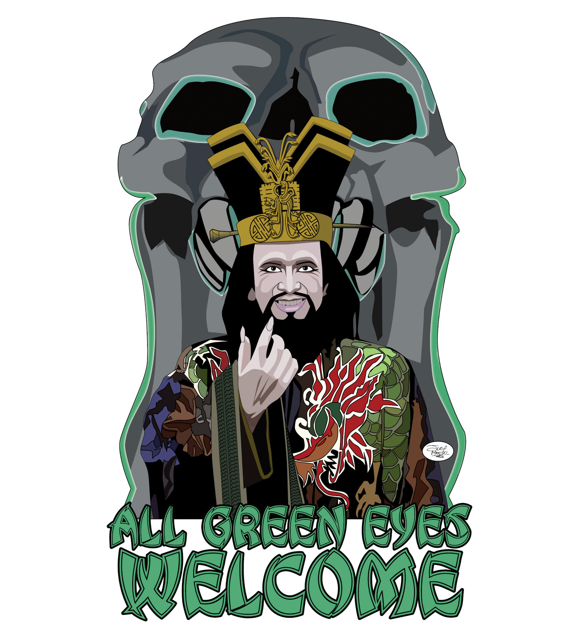 Design inspired by Big Trouble in Little China. Drawn in Procreate and completed in Affinity Designer.