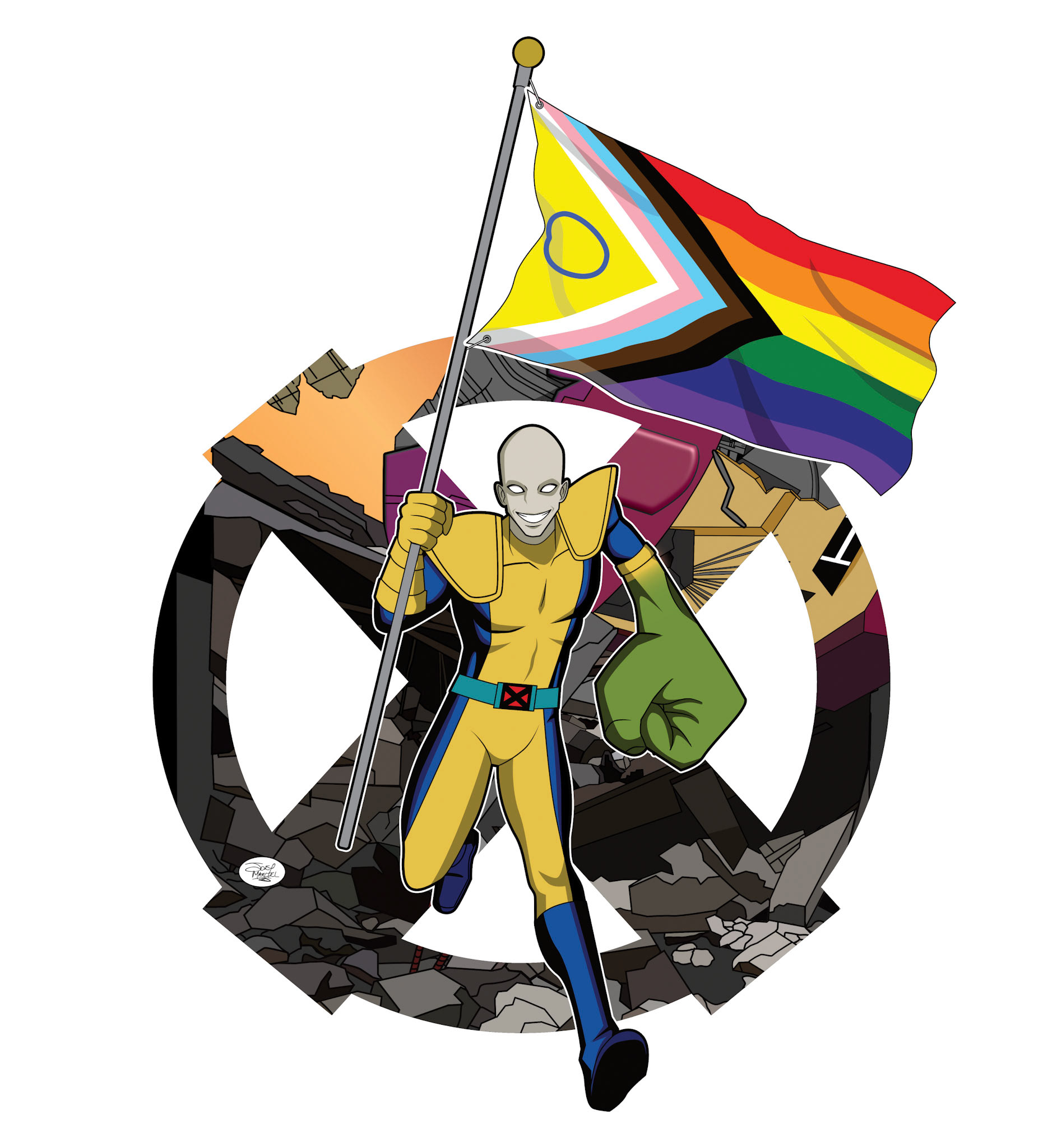 Inspired by X-Men 97 and in honor of PRIDE month. Drawn in Procreate and completed in Vector form on Affinity Designer.