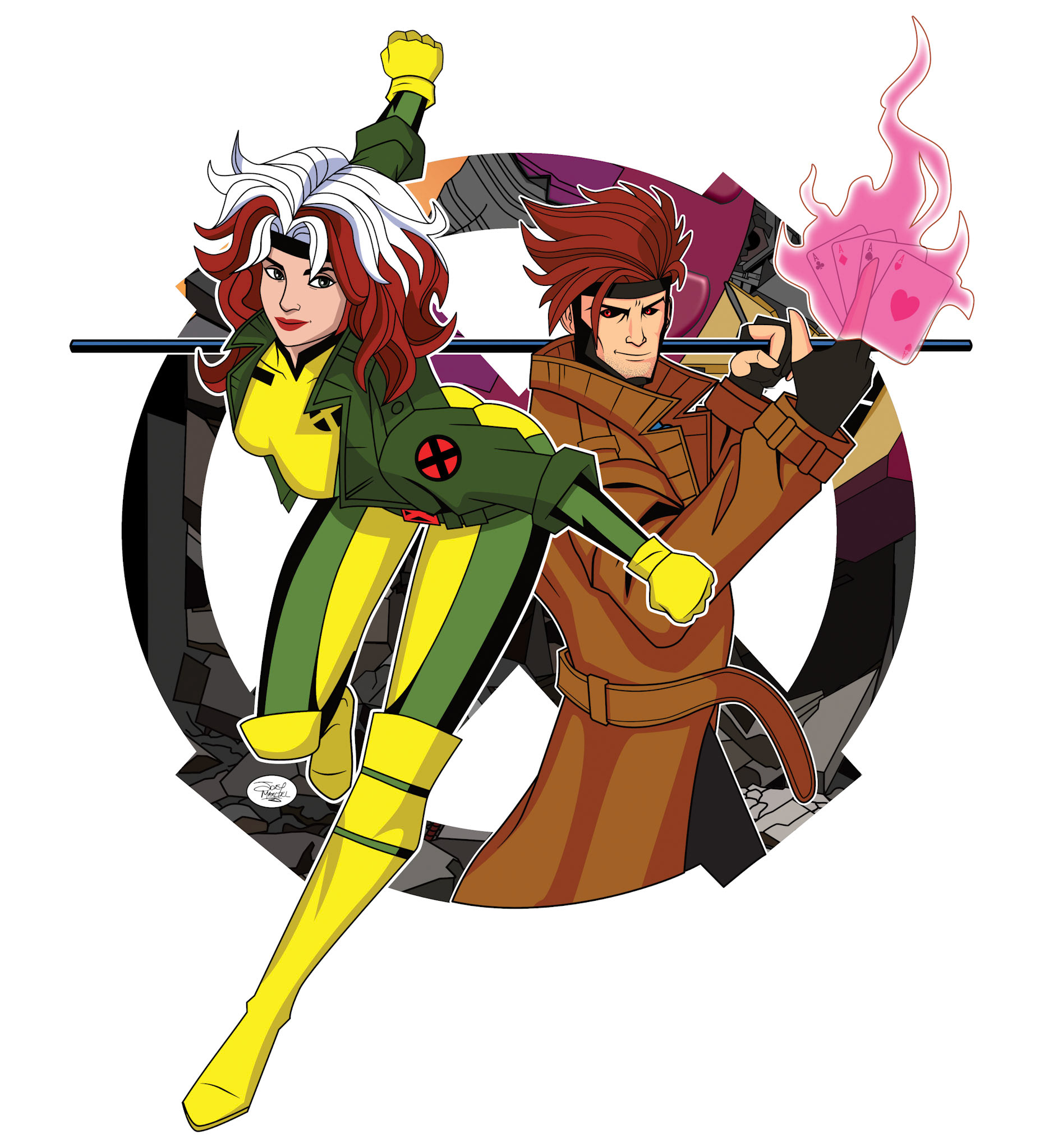 Design inspired by the release of X-Men 97. Drawn in Procreate and completed in Affinity Designer.