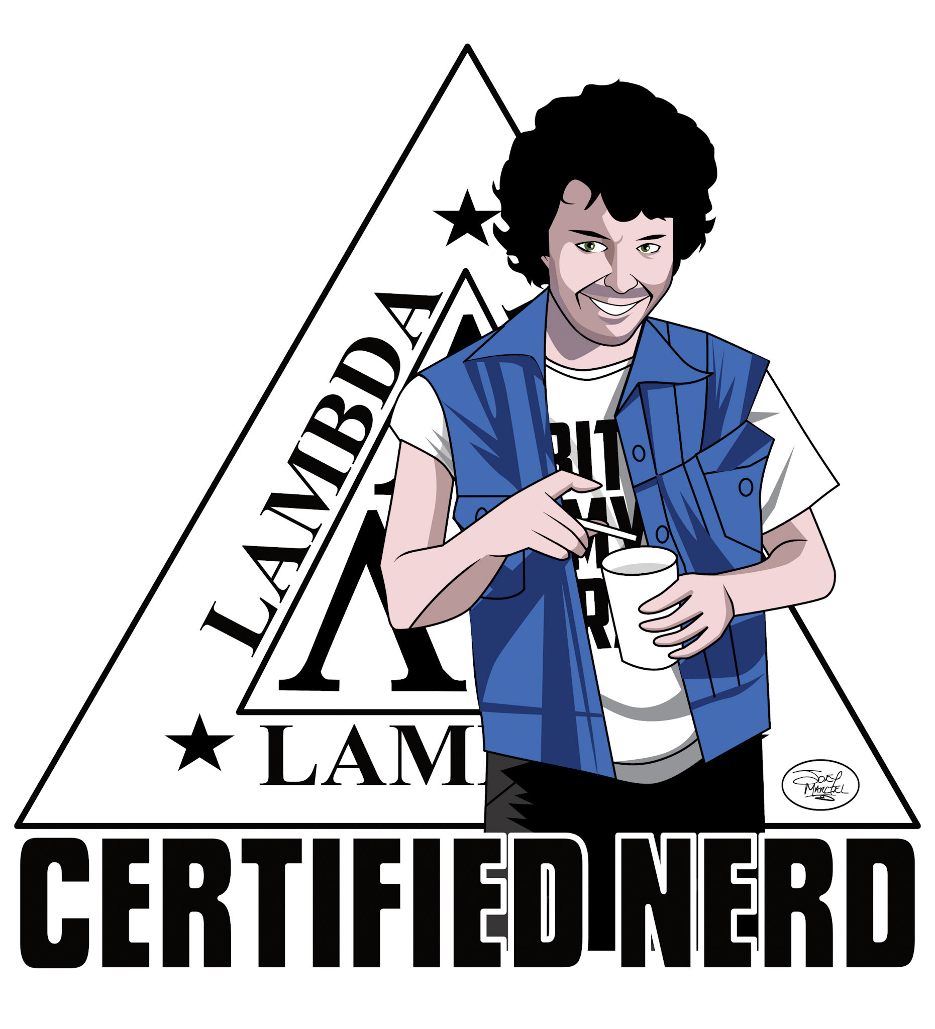 Design inspired by the Revenge of the Nerds. Drawn in Procreate and completed in Affinity Designer.