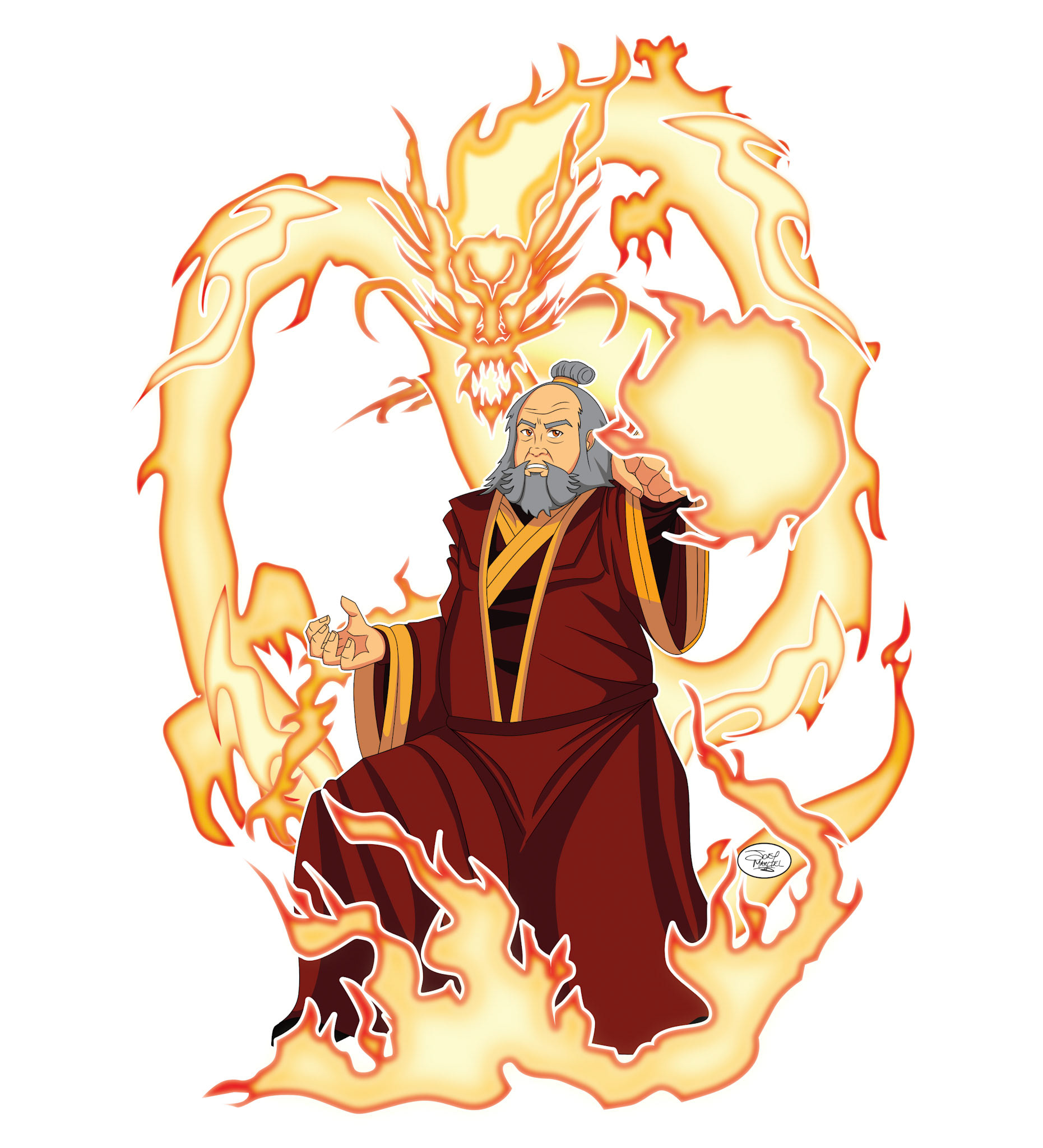 Design inspired by Avatar: The Last Airbender. Drawn in Procreate and completed in Affinity Designer.