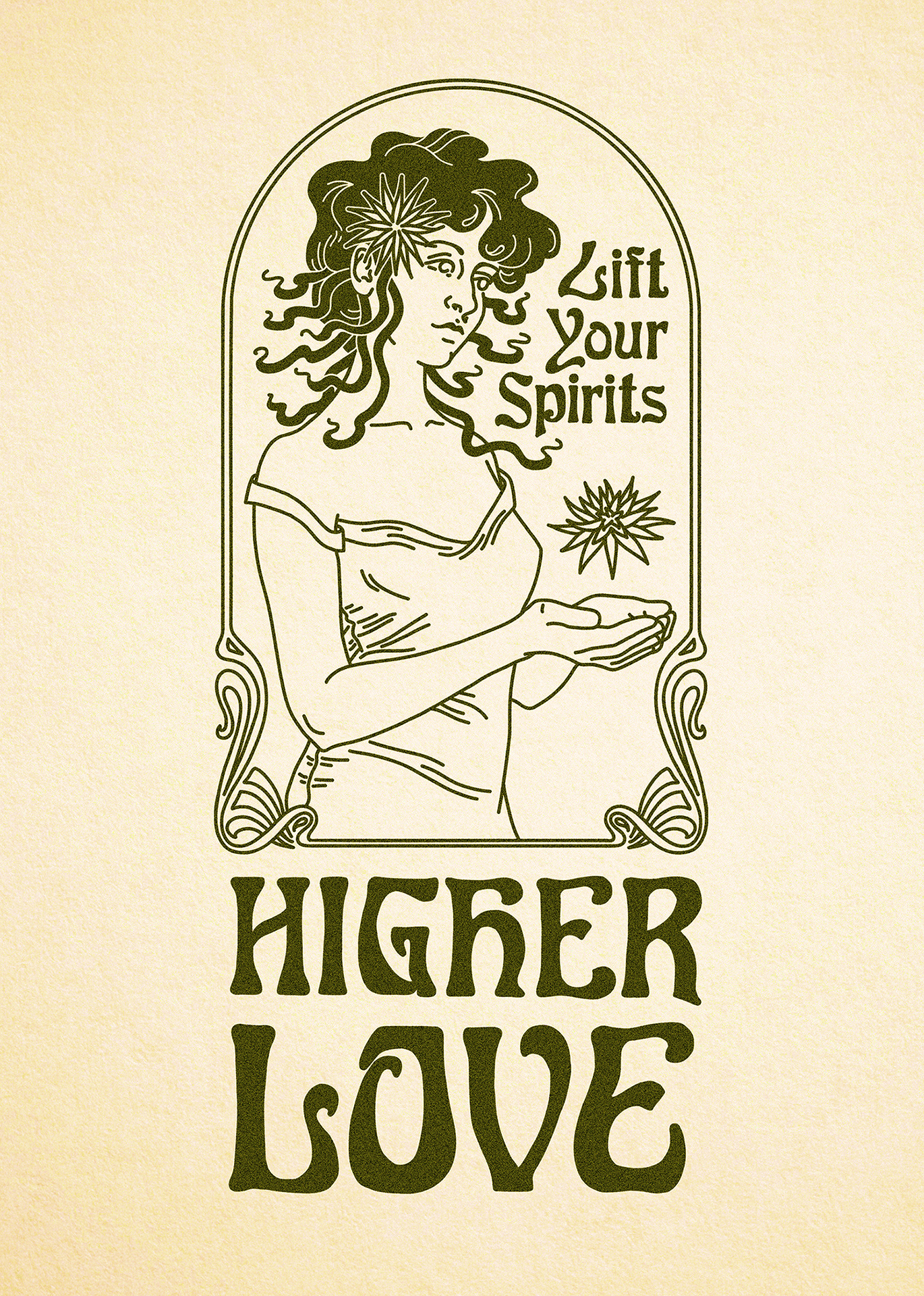 Illustration and lettering for a cannabis brand’s merchandise