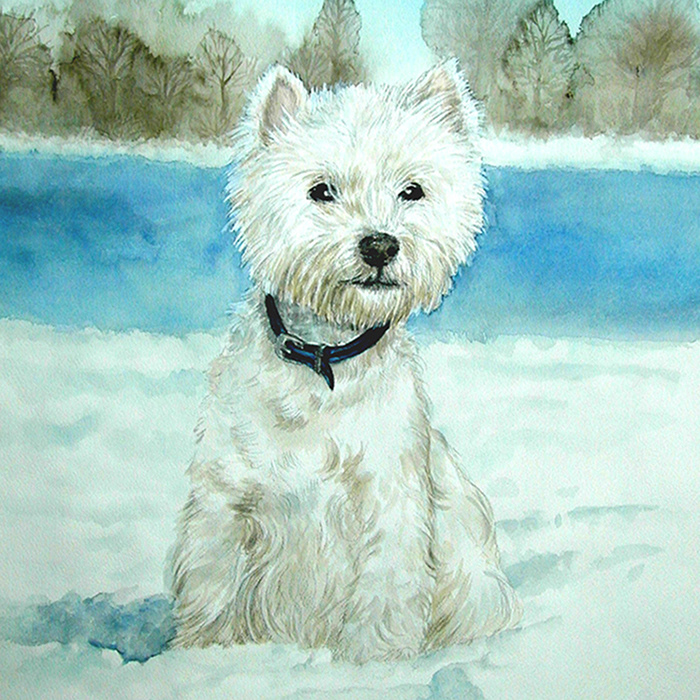 Mischtechnik auf Aquarellpapier