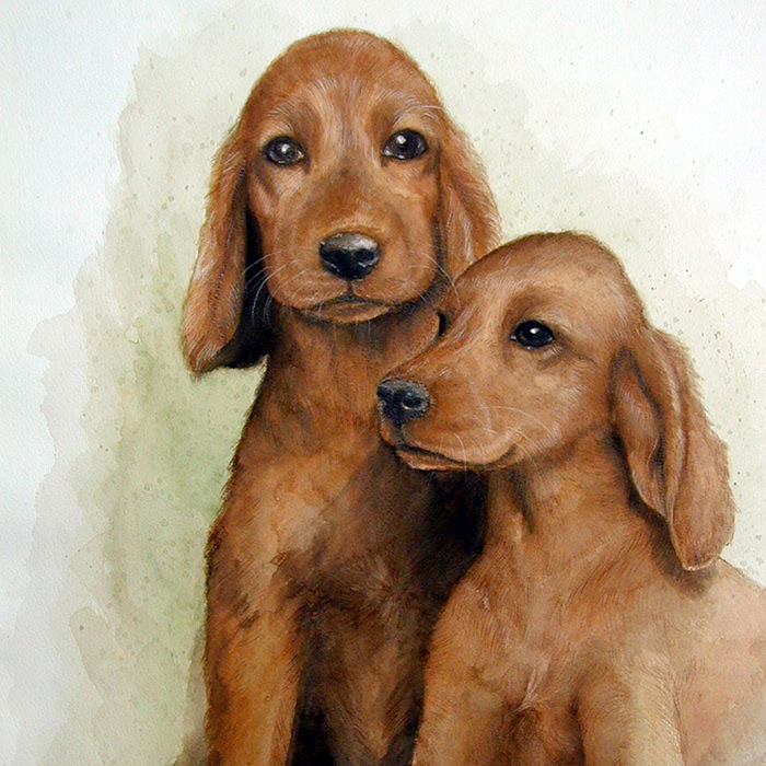Mischtechnik auf Aquarellpapier