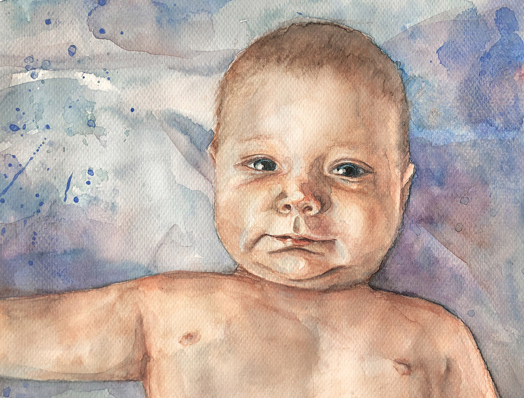 Seraphin, Aquarell