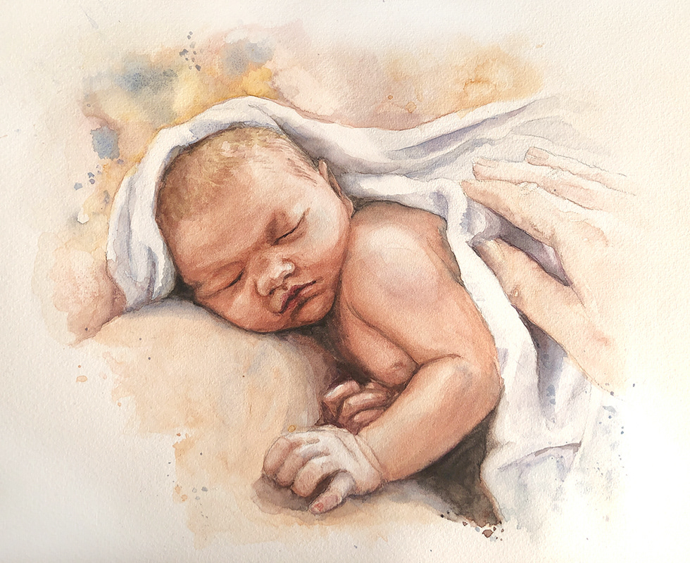 Die ersten Minuten, Aquarell
