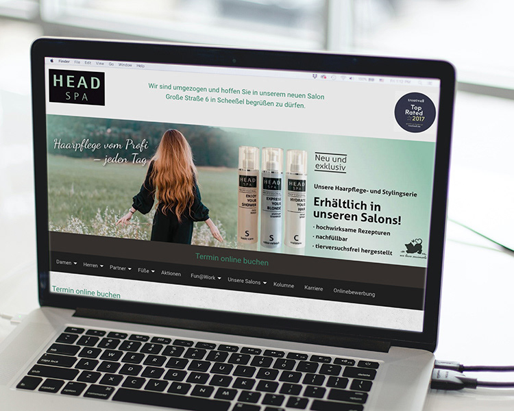 Web-Banner für HEAD SPA
