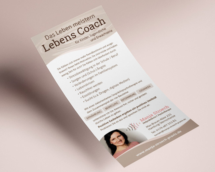 Flyer für Heilpraktikerin Manja Stroech