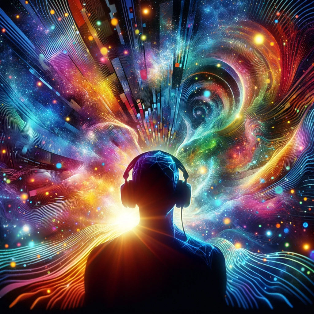 Visualize what it feels like to listen to color base EDM music V2