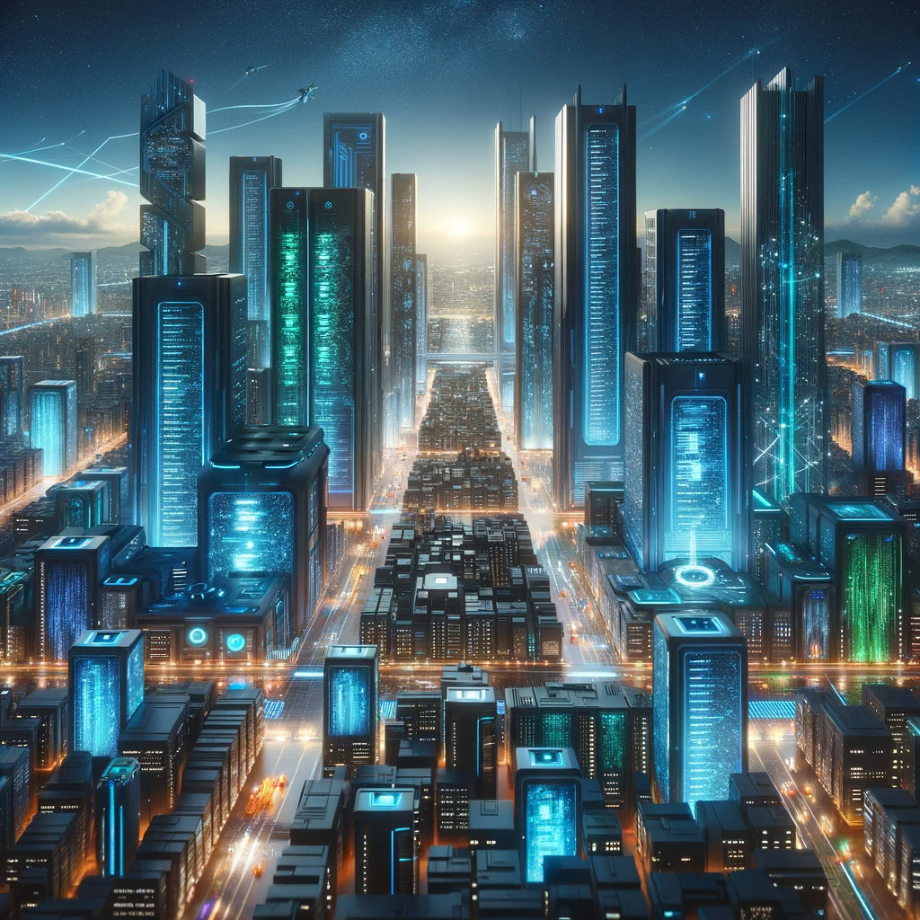 A futuristic server city V2