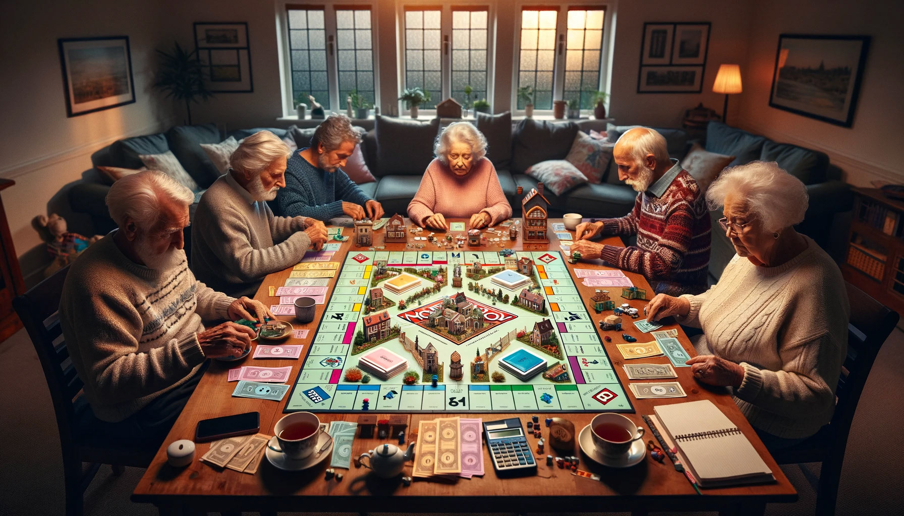 The older you get, the longer Monopoly games last because all players become fiscally responsible.