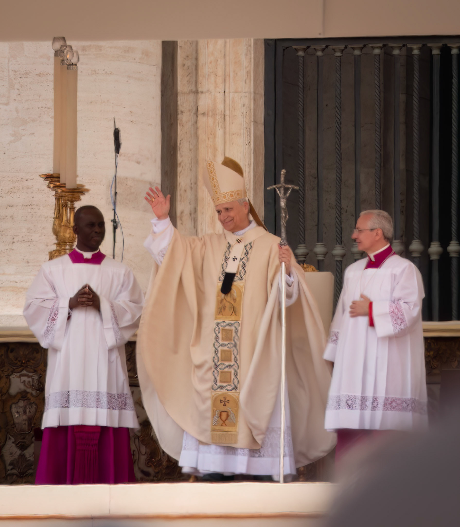 Pope XIV celebrating mass, Rome, Italy