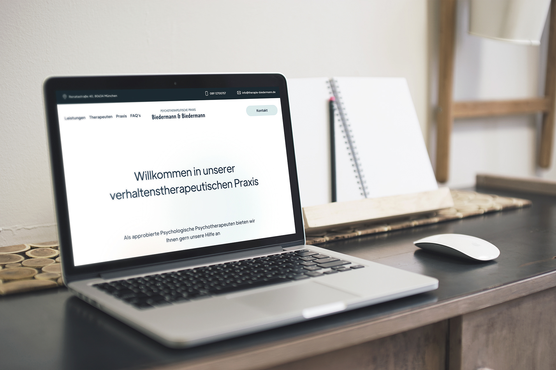 Praxis Biedermann Branding, Web Design, Photography | 2021 | Website