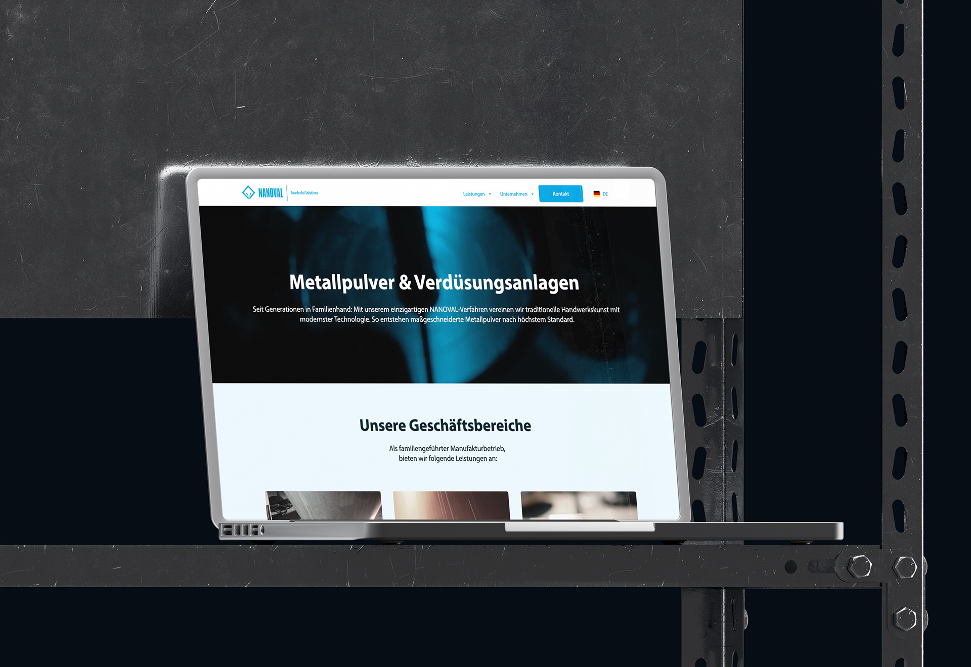 NANOVAL | Brand Refresh & Corporate Website | Homepage Desktop | Mathias Mortag