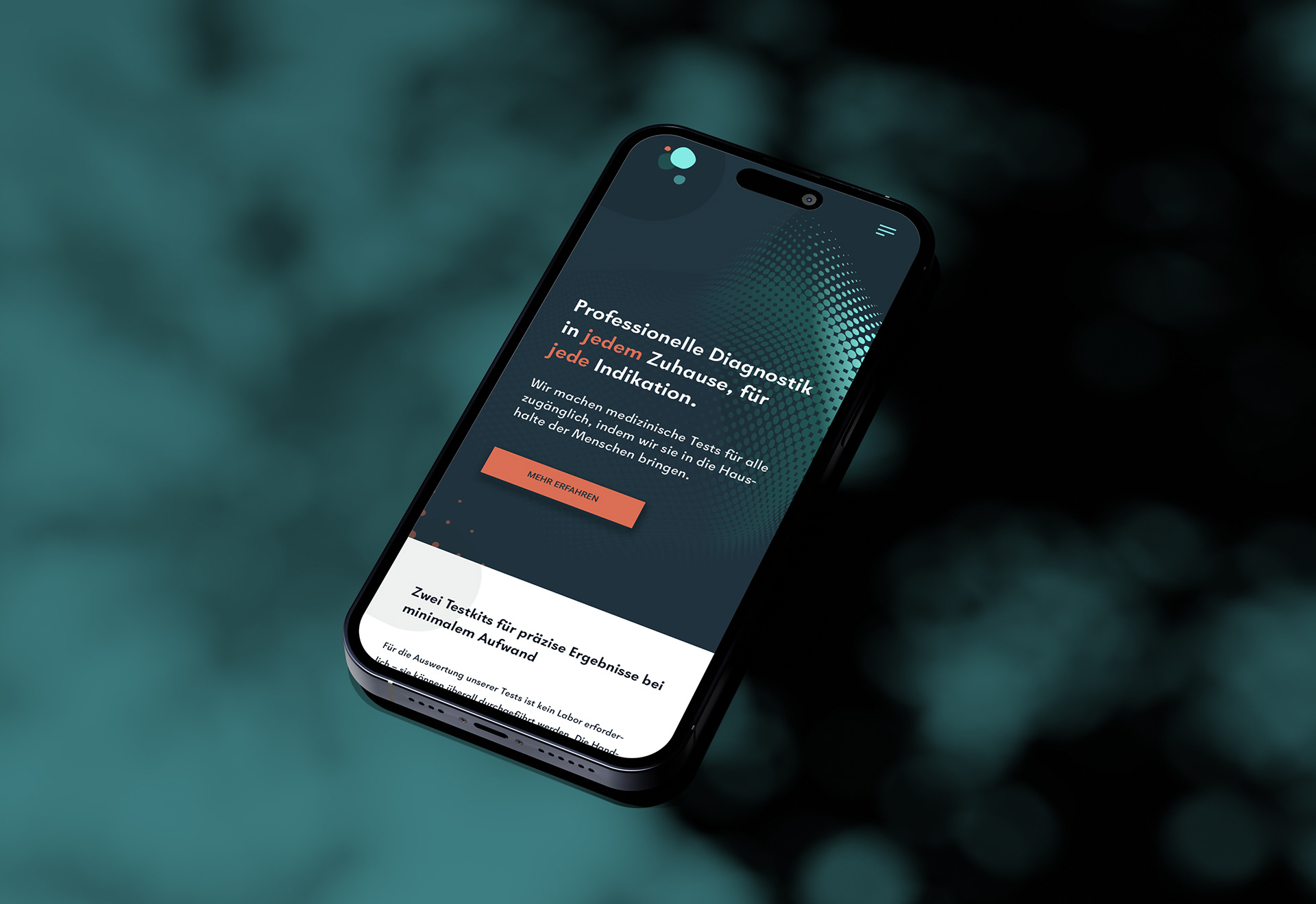minoo | Branding, Corporate Design & Web Design | 2020 | Landing Page Phone | Mathias Mortag