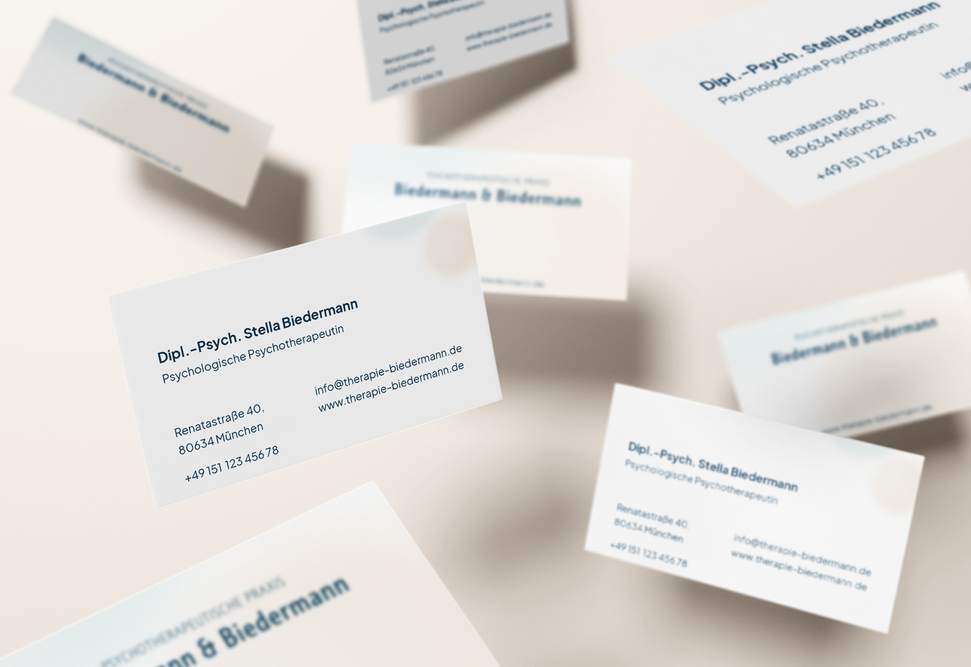 Praxis Biedermann Branding, Web Design, Photography | 2021 | Business Card