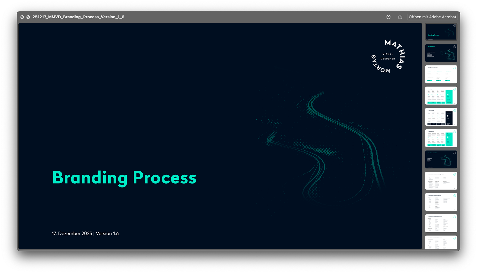 Branding Process Mathias Mortag Visual Designer