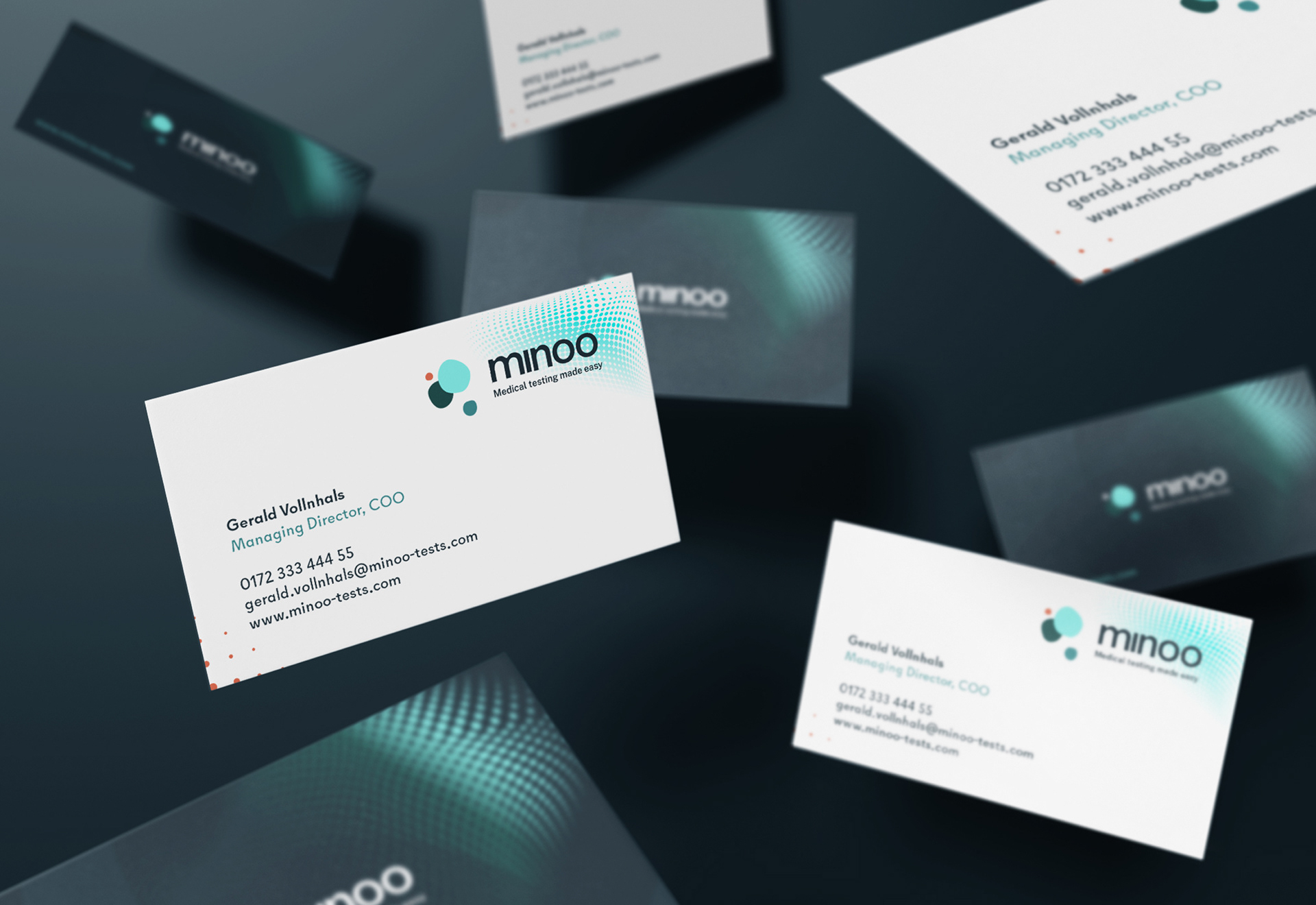 minoo | Branding, Corporate Design & Web Design | 2020 | Business Card | Mathias Mortag