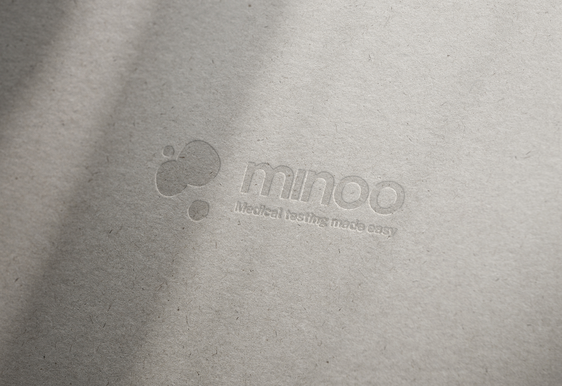 minoo | Branding, Corporate Design & Web Design | 2020 | Embossed Logo | Mathias Mortag