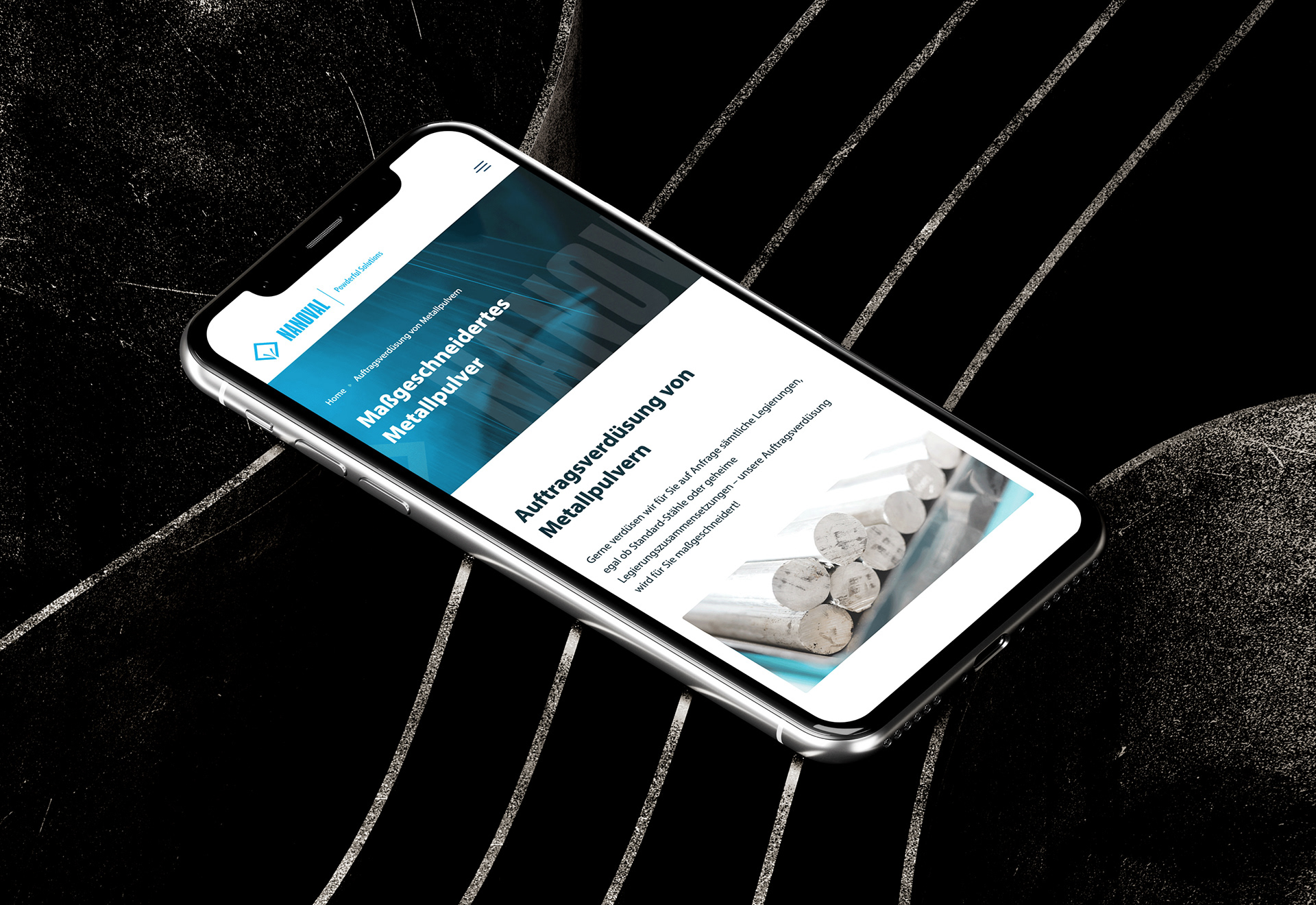 NANOVAL | Brand Refresh & Corporate Website | Service Mobile | Mathias Mortag