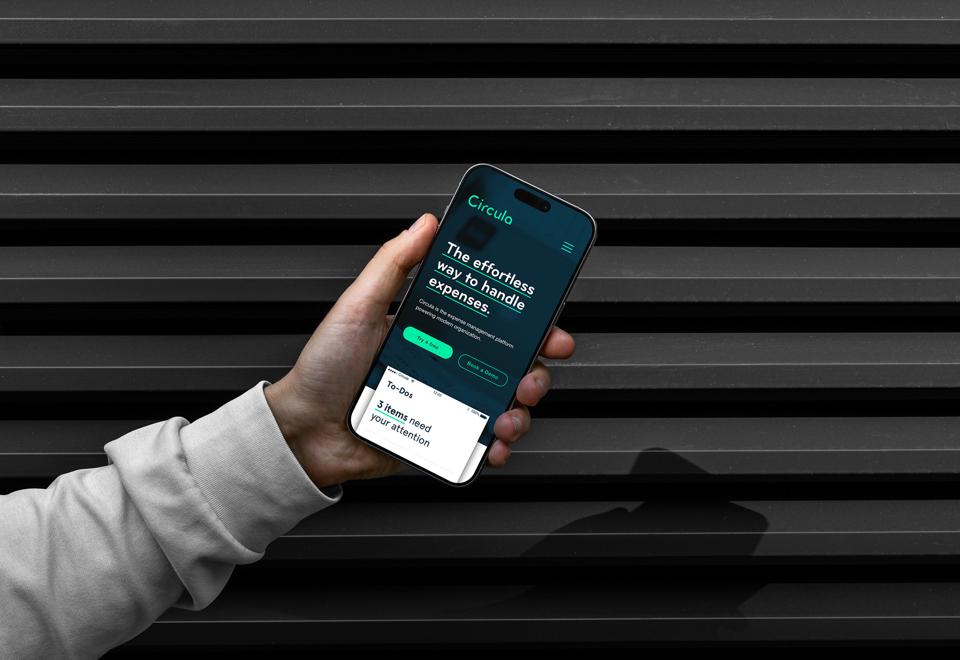 Circula | Branding Refresh, Web Design | 2019 | Homepage stage mobile