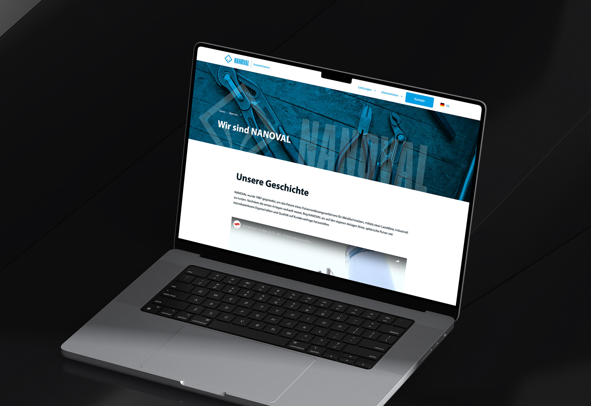 NANOVAL | Brand Refresh & Corporate Website | History Page Desktop | Mathias Mortag