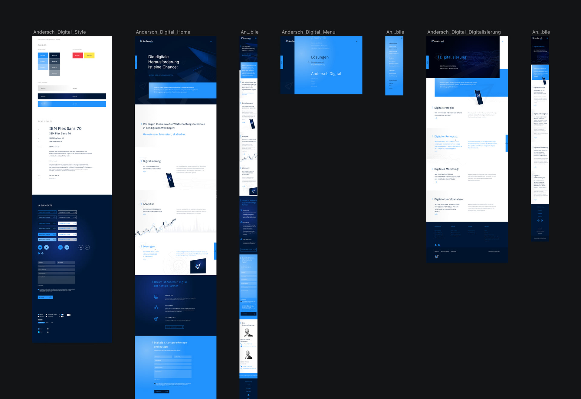 Andersch Digital | Branding, Web Design & Marketing | 2019 - 2020 | Design Process