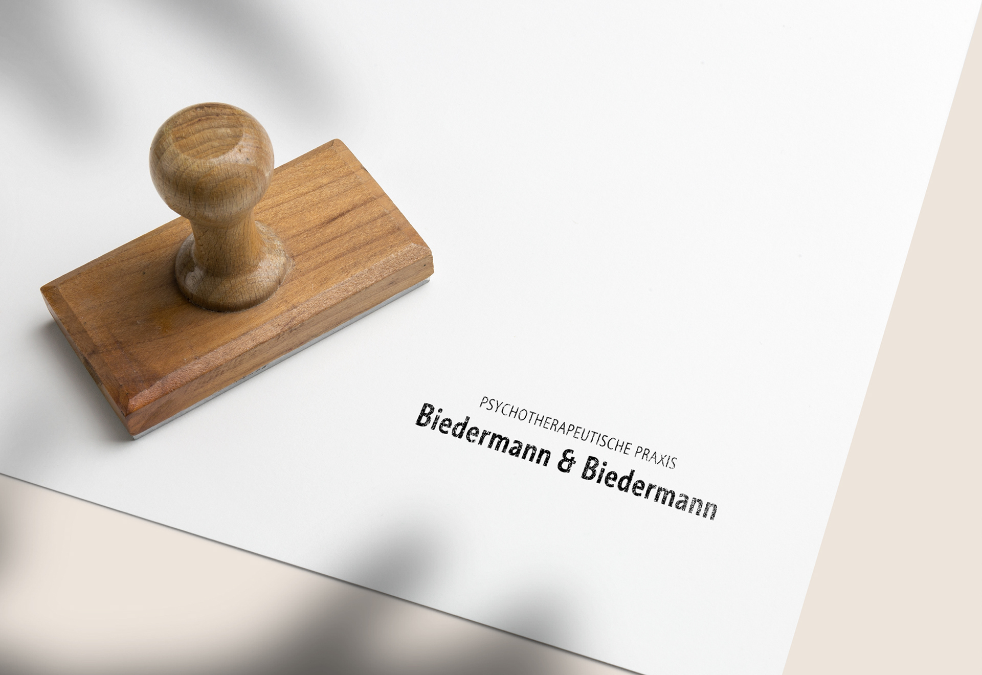Praxis Biedermann Branding, Web Design, Photography | 2021 | Logo Application