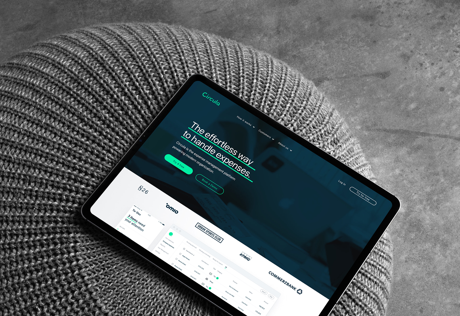 Circula | Branding Refresh, Web Design | 2019 | Website Homepage Stage