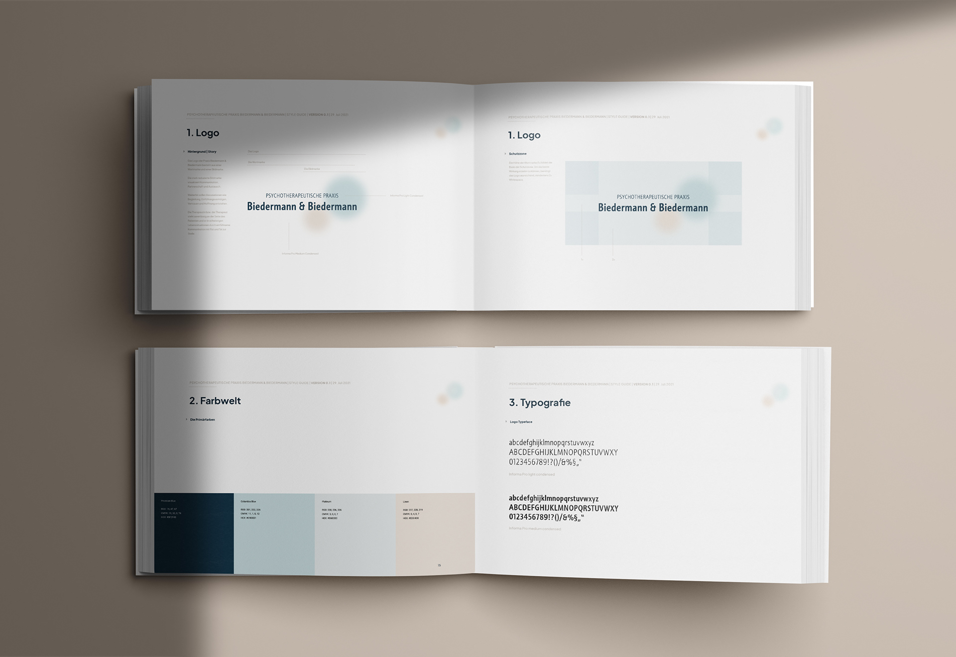 Praxis Biedermann Branding, Web Design, Photography | 2021 | Style Guide