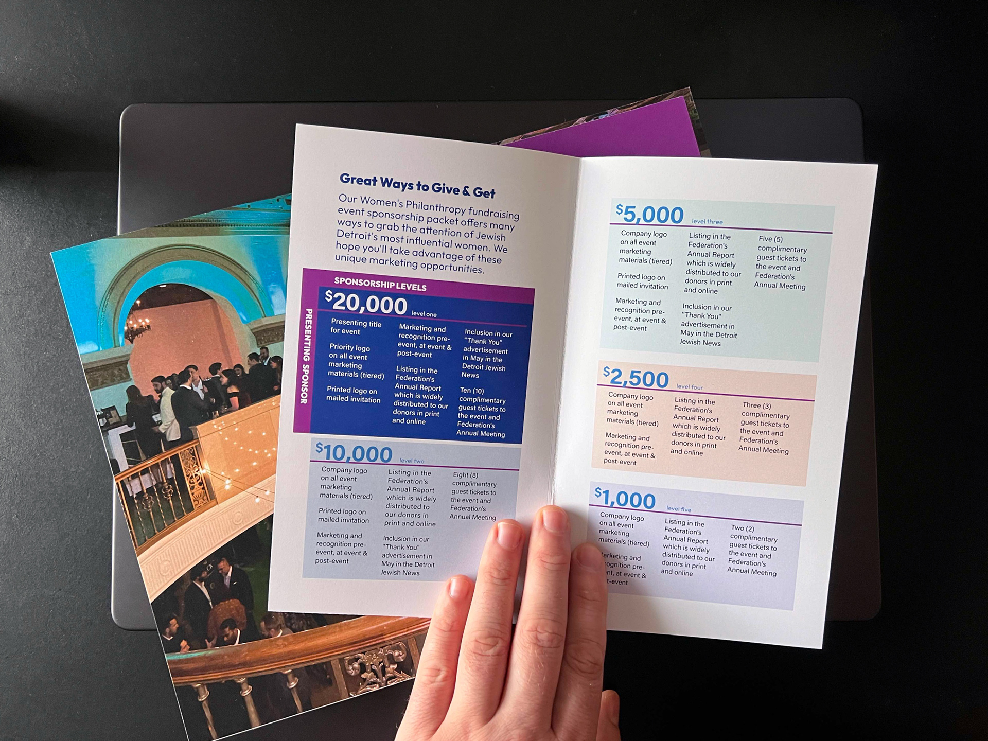 Sponsorship Insert for Women's Philanthropy Annual Giving (Print)