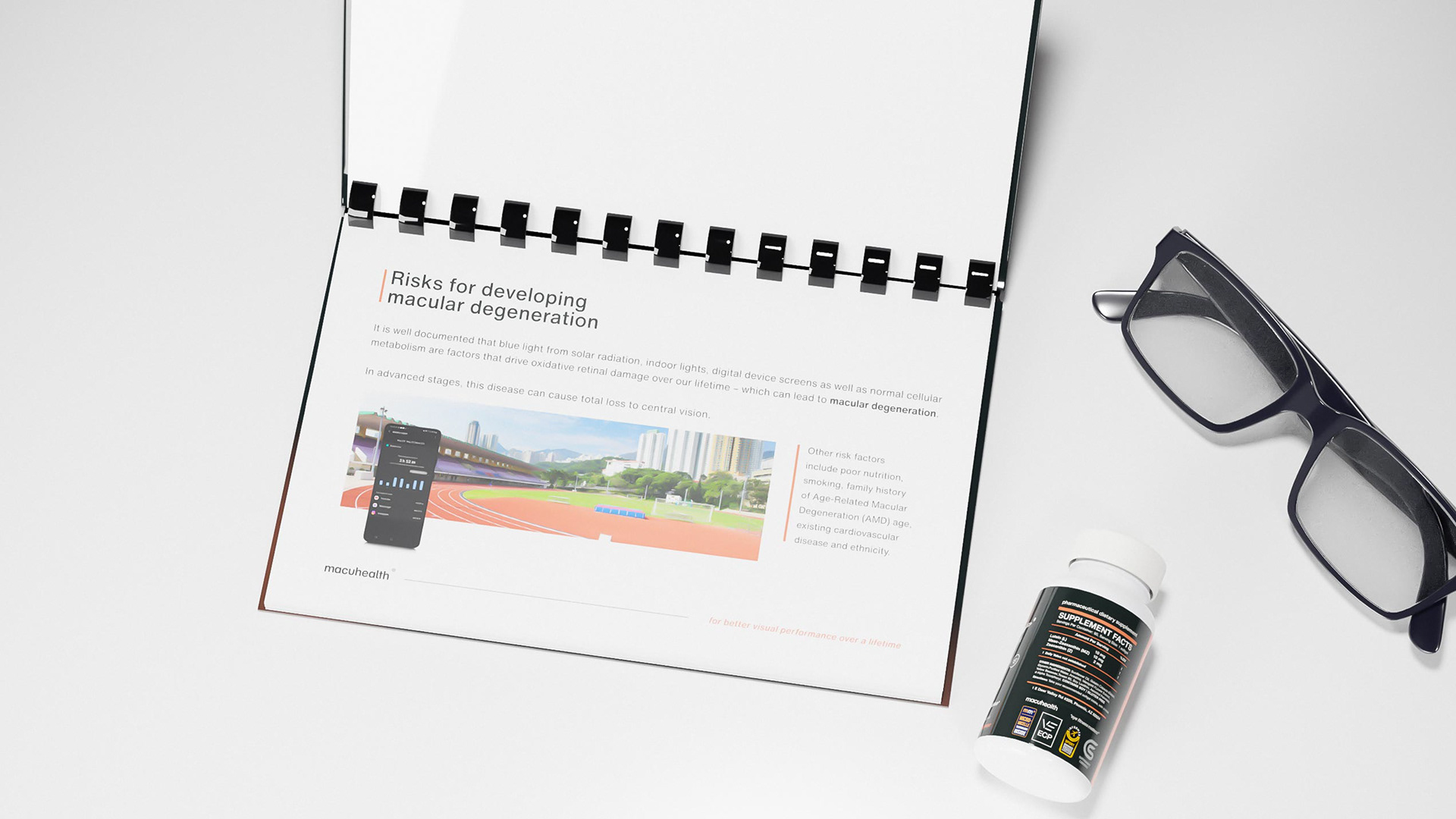 Vizion Edge Optometery Binder: About AMD Layout