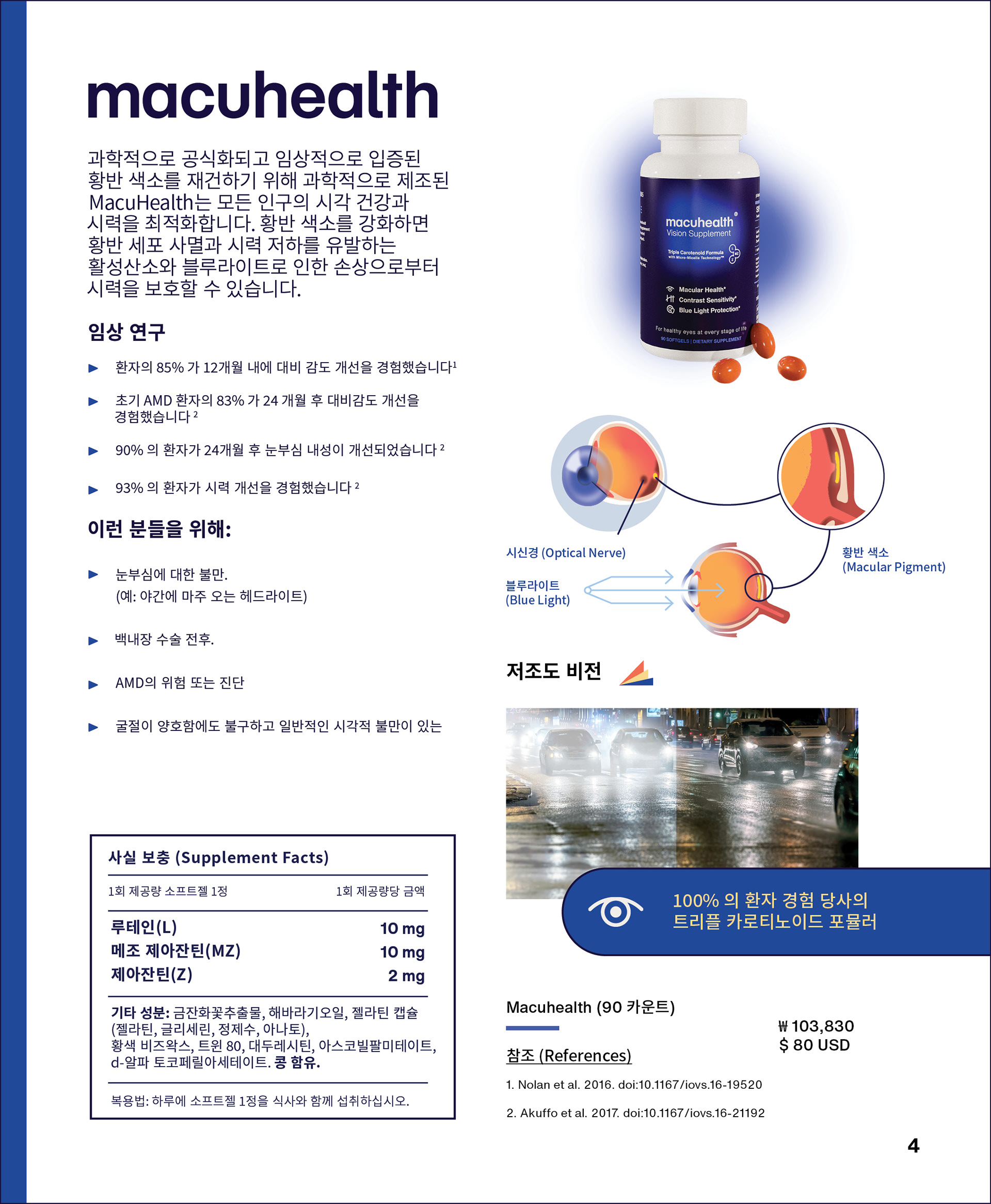 MacuHealth Product Guide Korea P.4