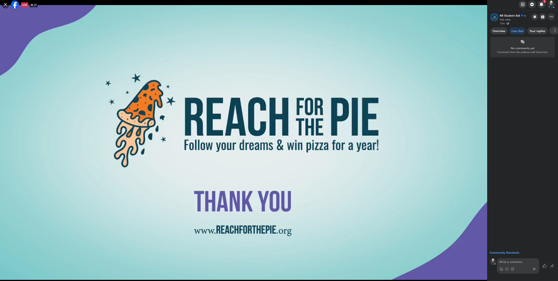 Livestream end bumper with the full RFTP logo