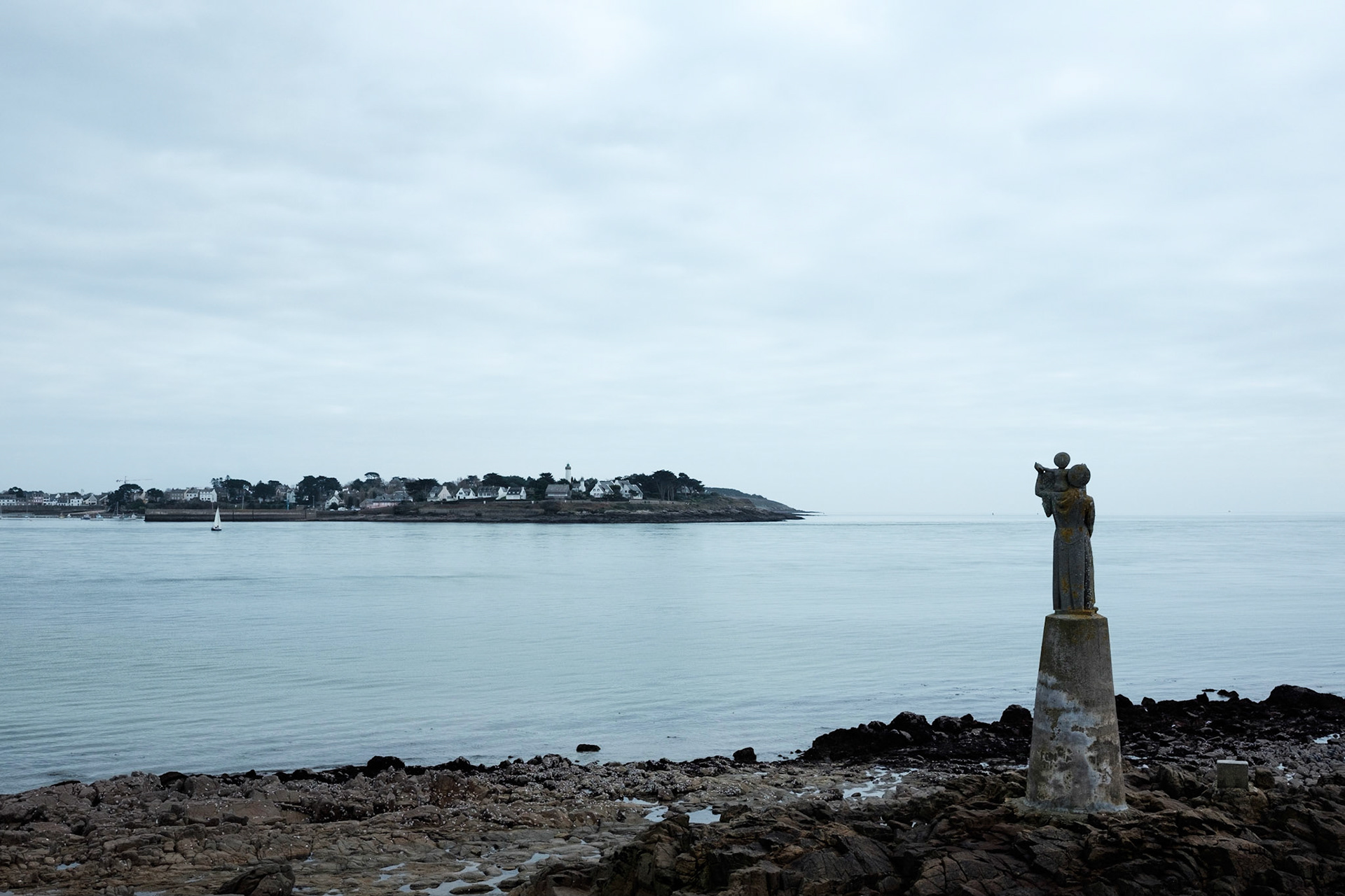 Paysages du Golf de Morbihan, Bretagne, France.