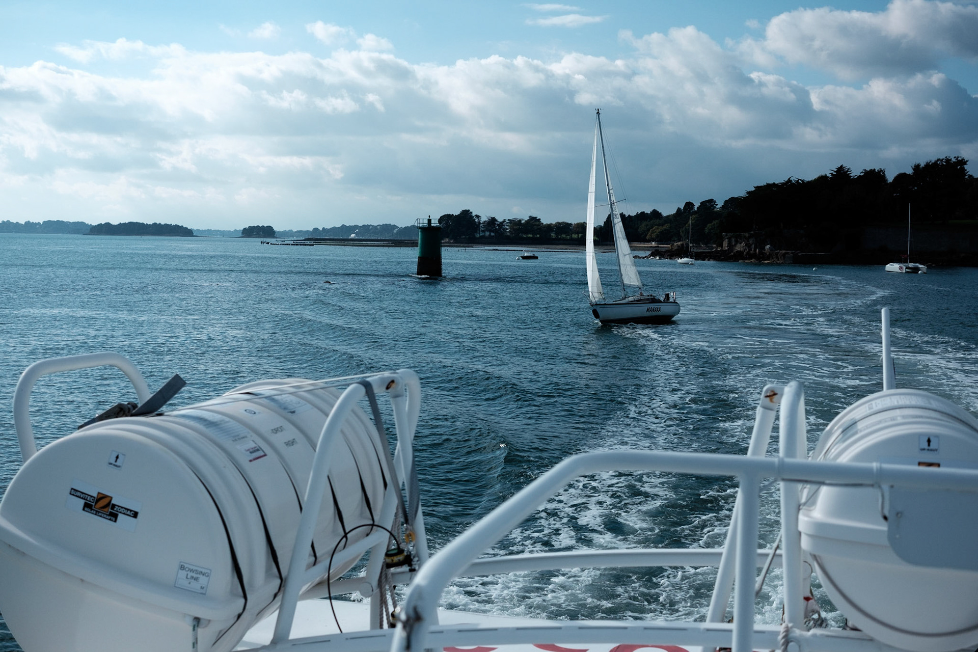 Paysages du Golf de Morbihan, Bretagne, France.