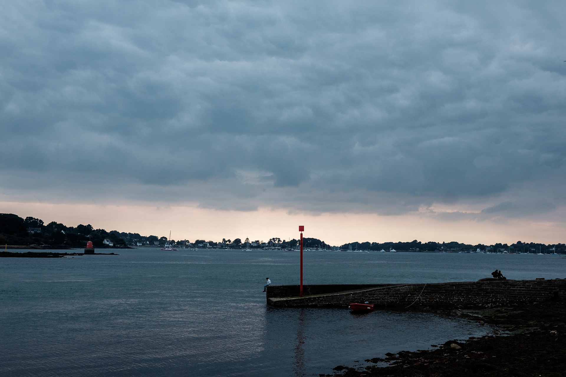 Paysages du Golf de Morbihan, Bretagne, France.