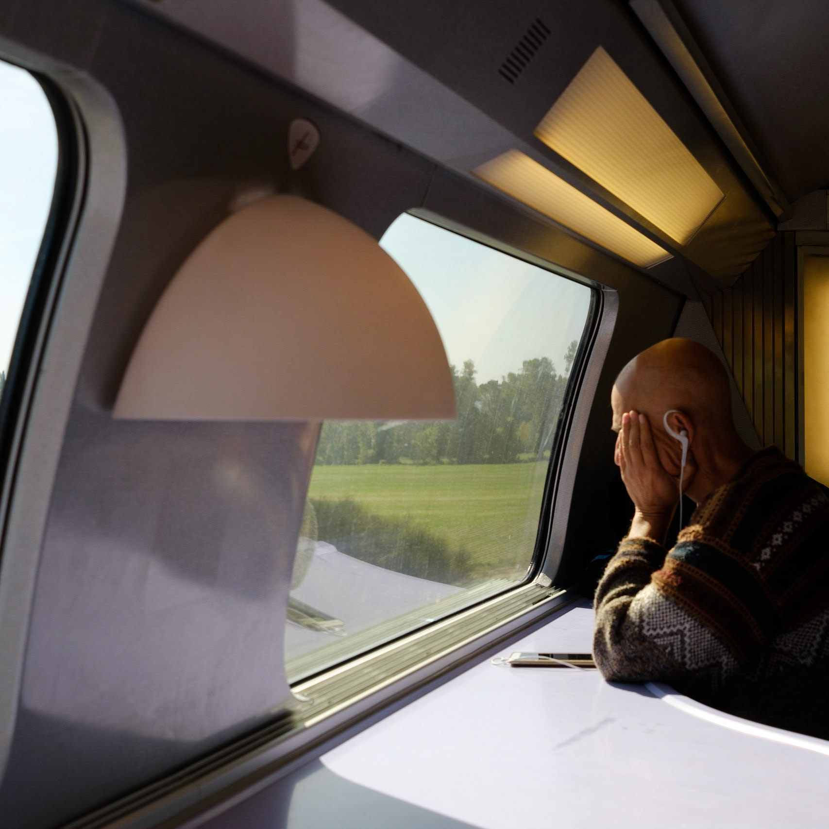 Une vision intérieure et carrée d'un voyage...