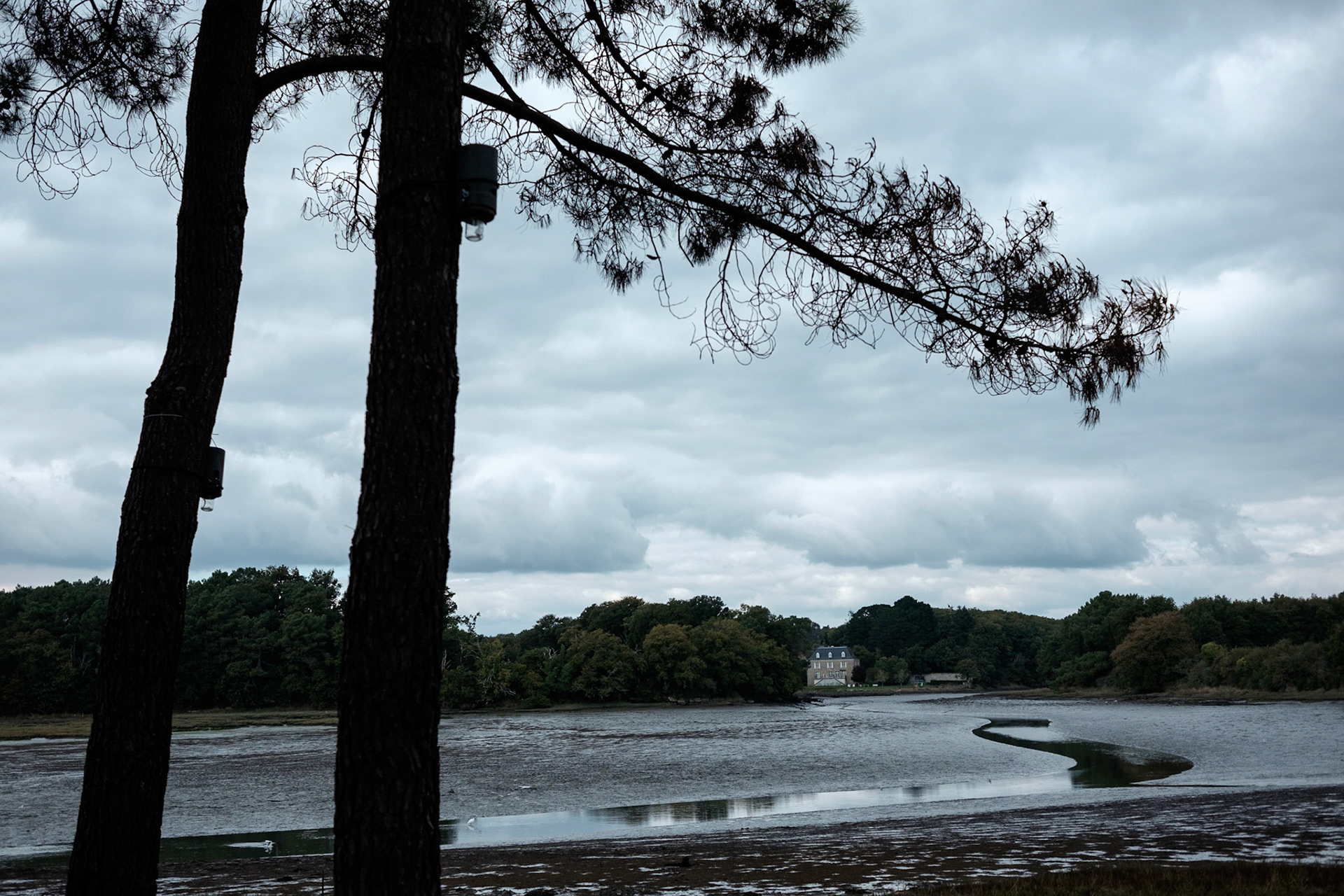Paysages du Golf de Morbihan, Bretagne, France.