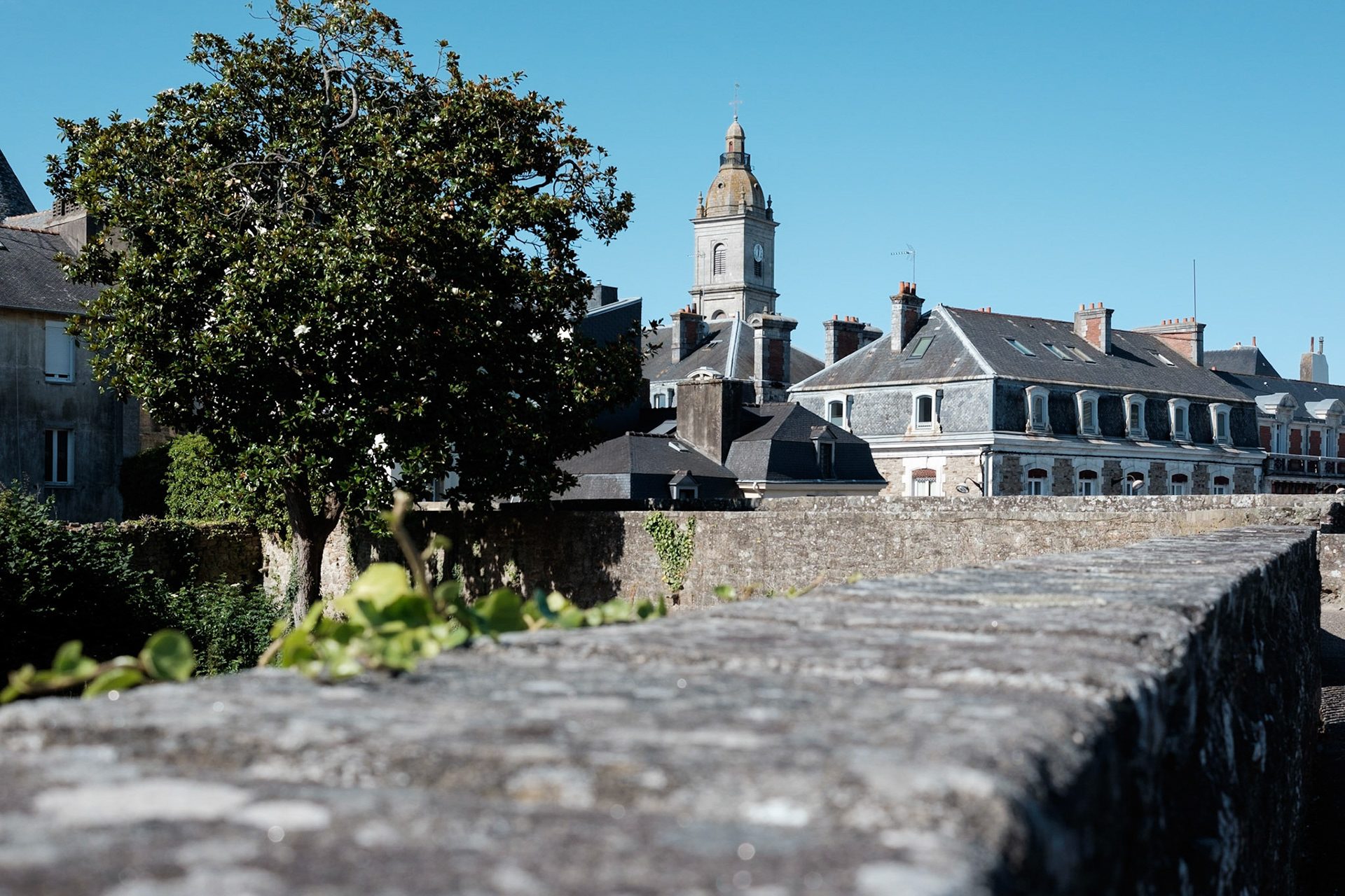 Paysages du Golf de Morbihan, Bretagne, France.