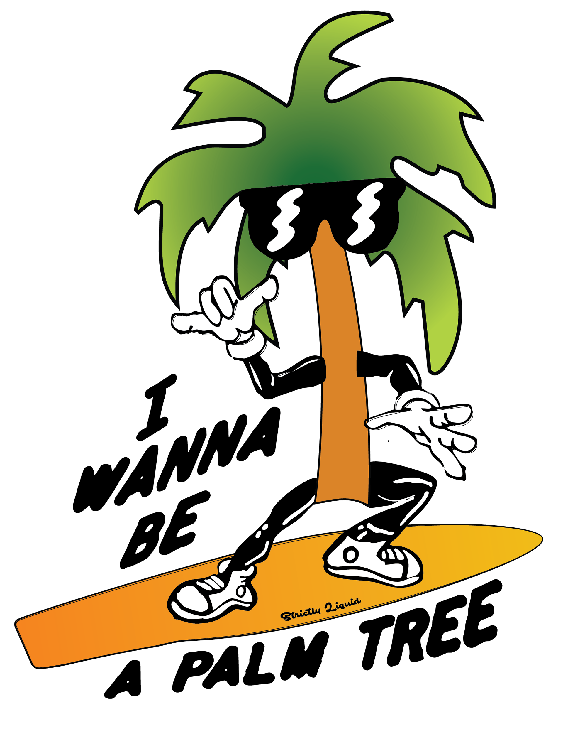 Sticker design to promote Strictly Liquid at Resonate Suwannee 2025