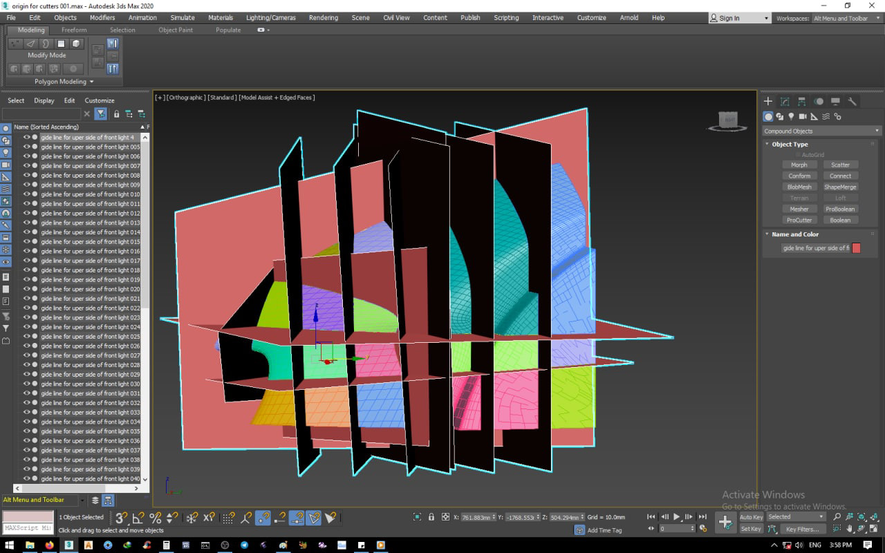3D slices for foam cutting, bridging design and craftsmanship.