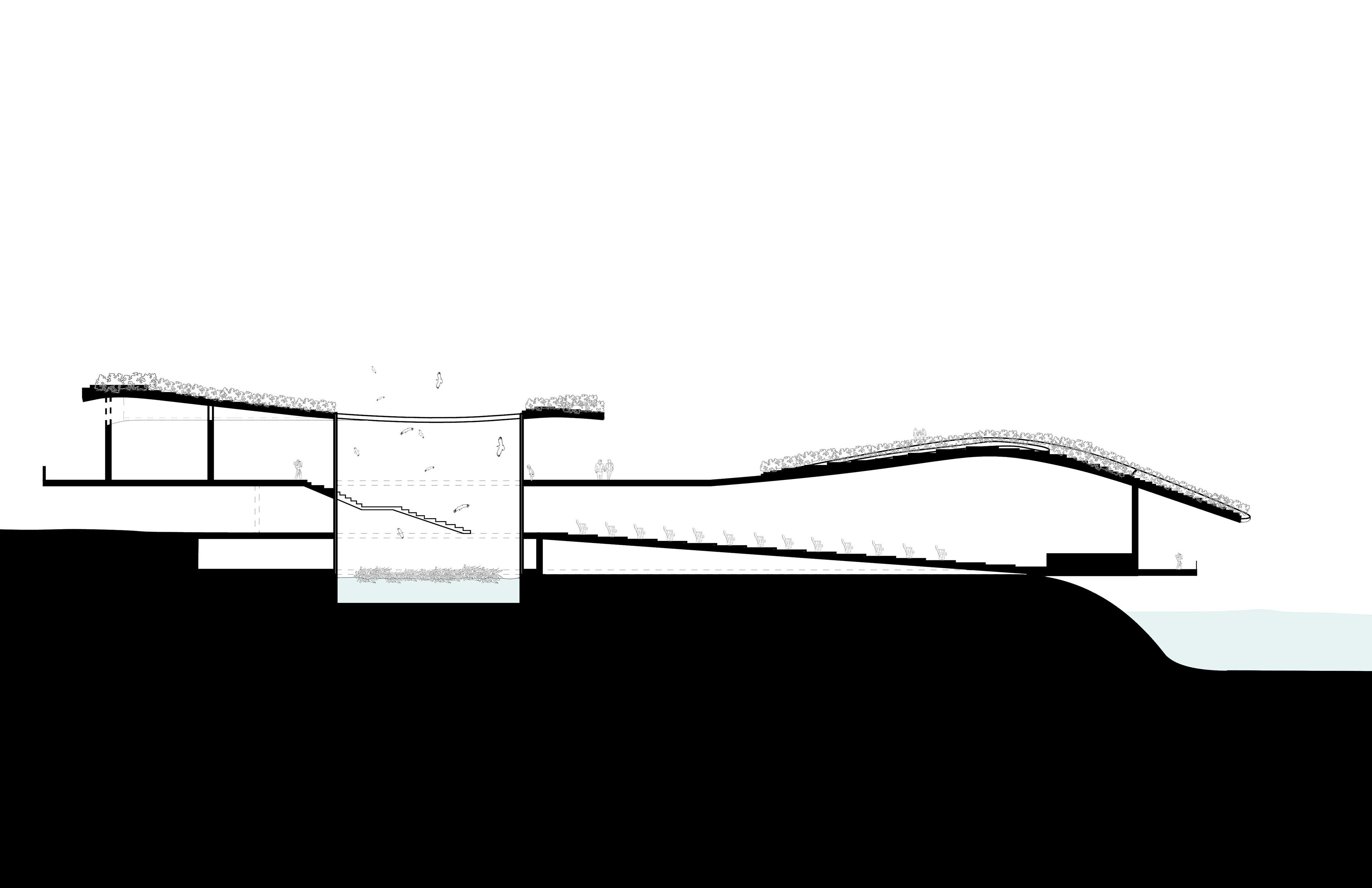 reception building section