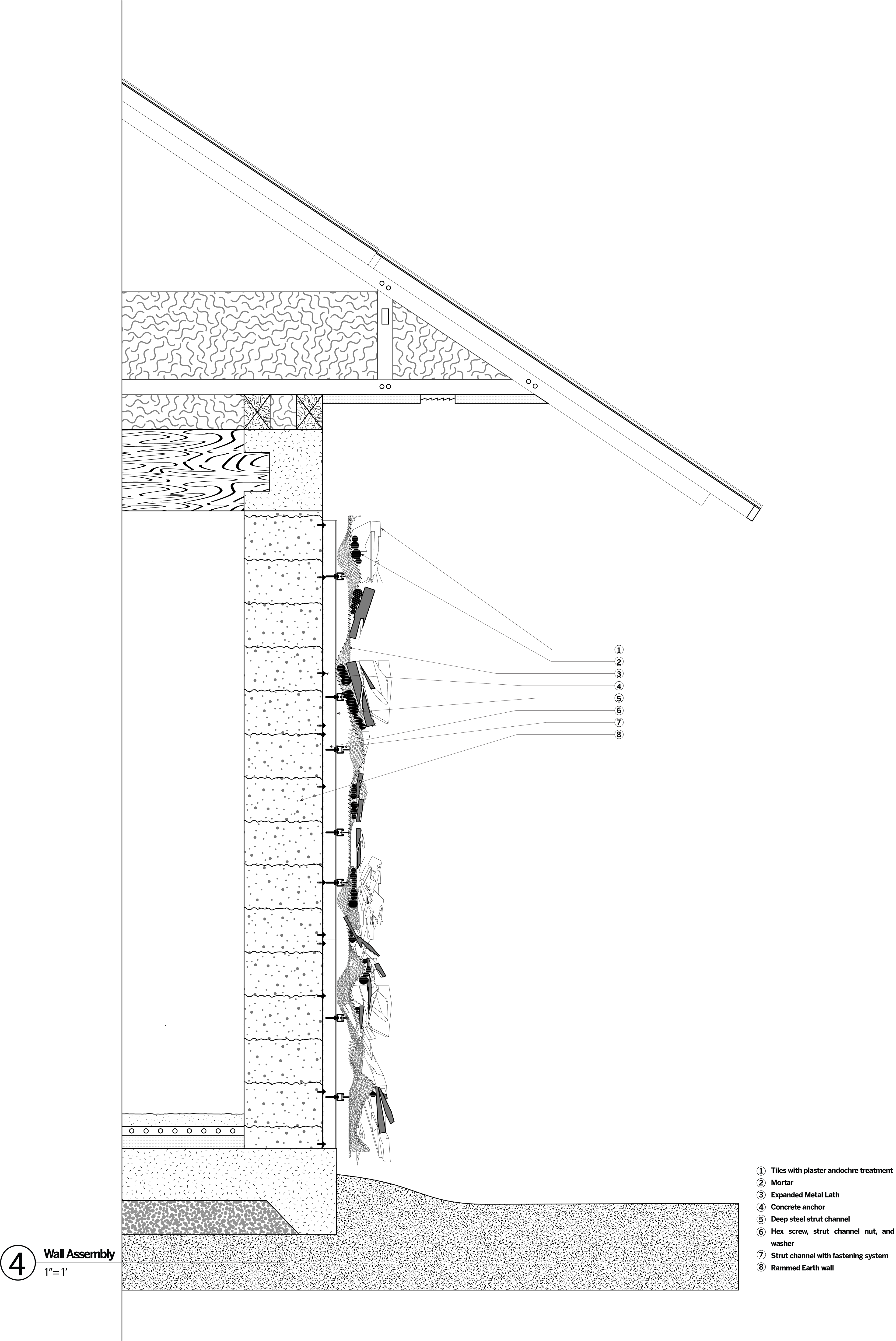 Preliminary wall section